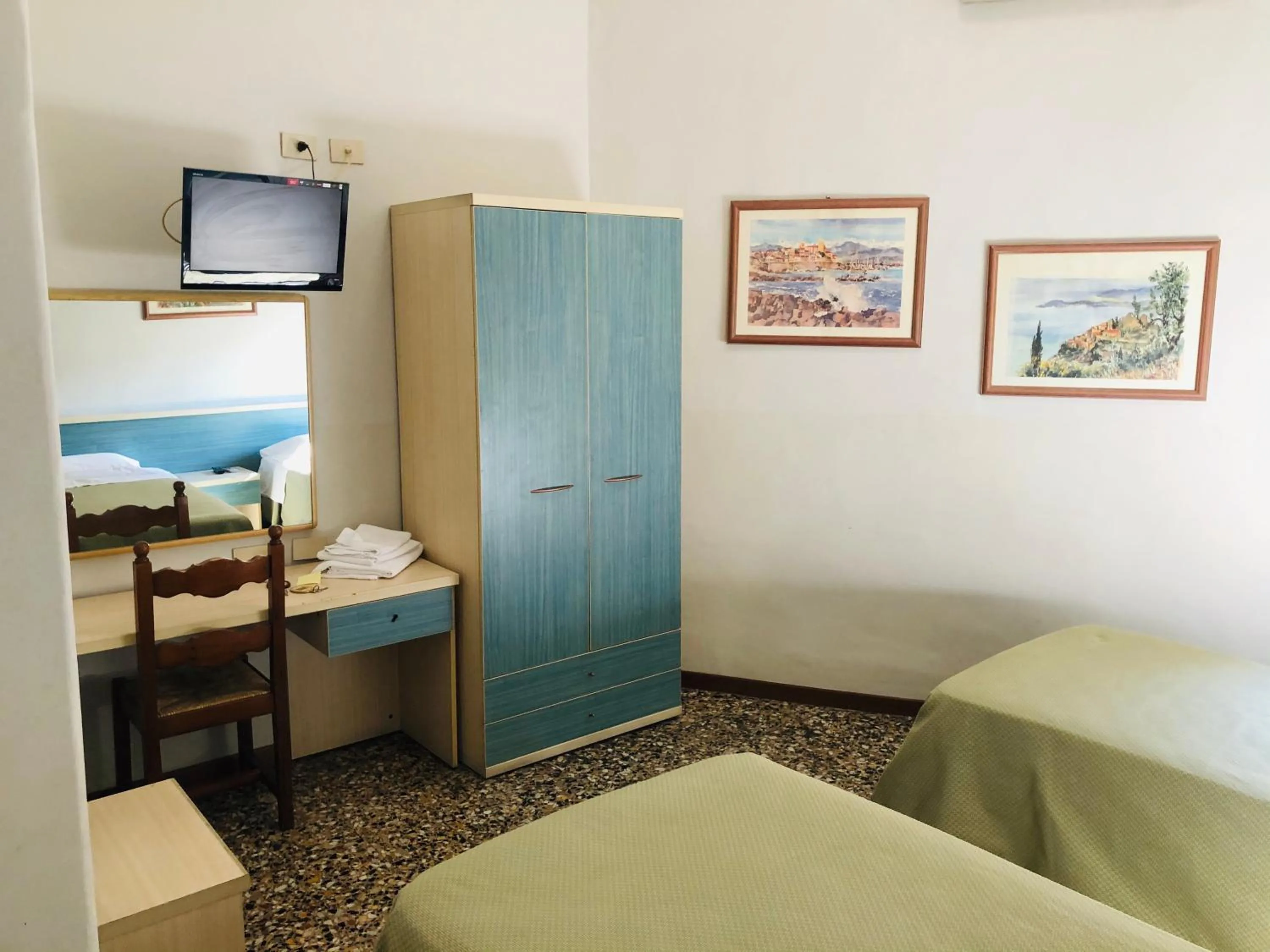 Bed in Hotel Ferrucci