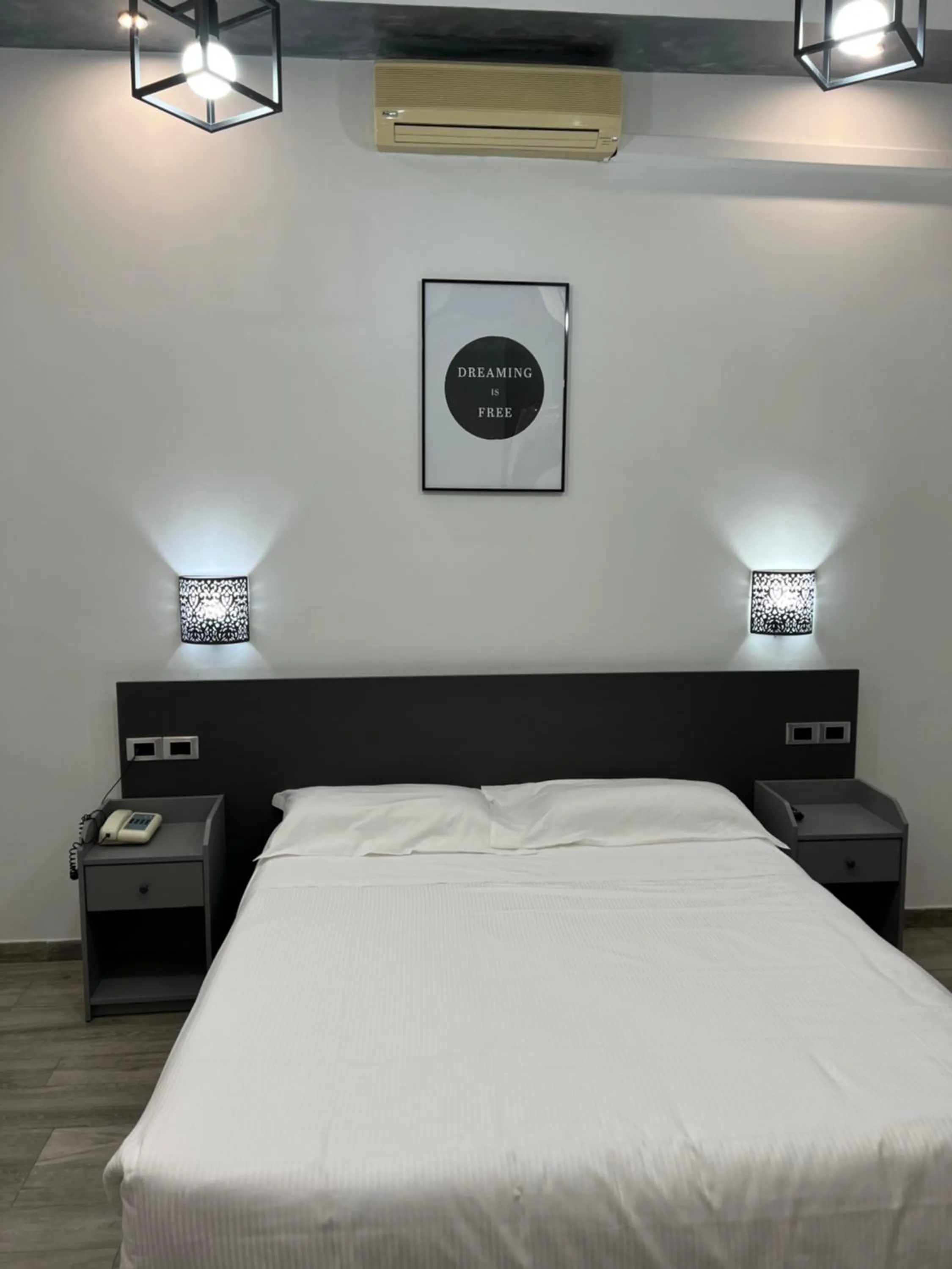 Bed in Hotel Ferrucci