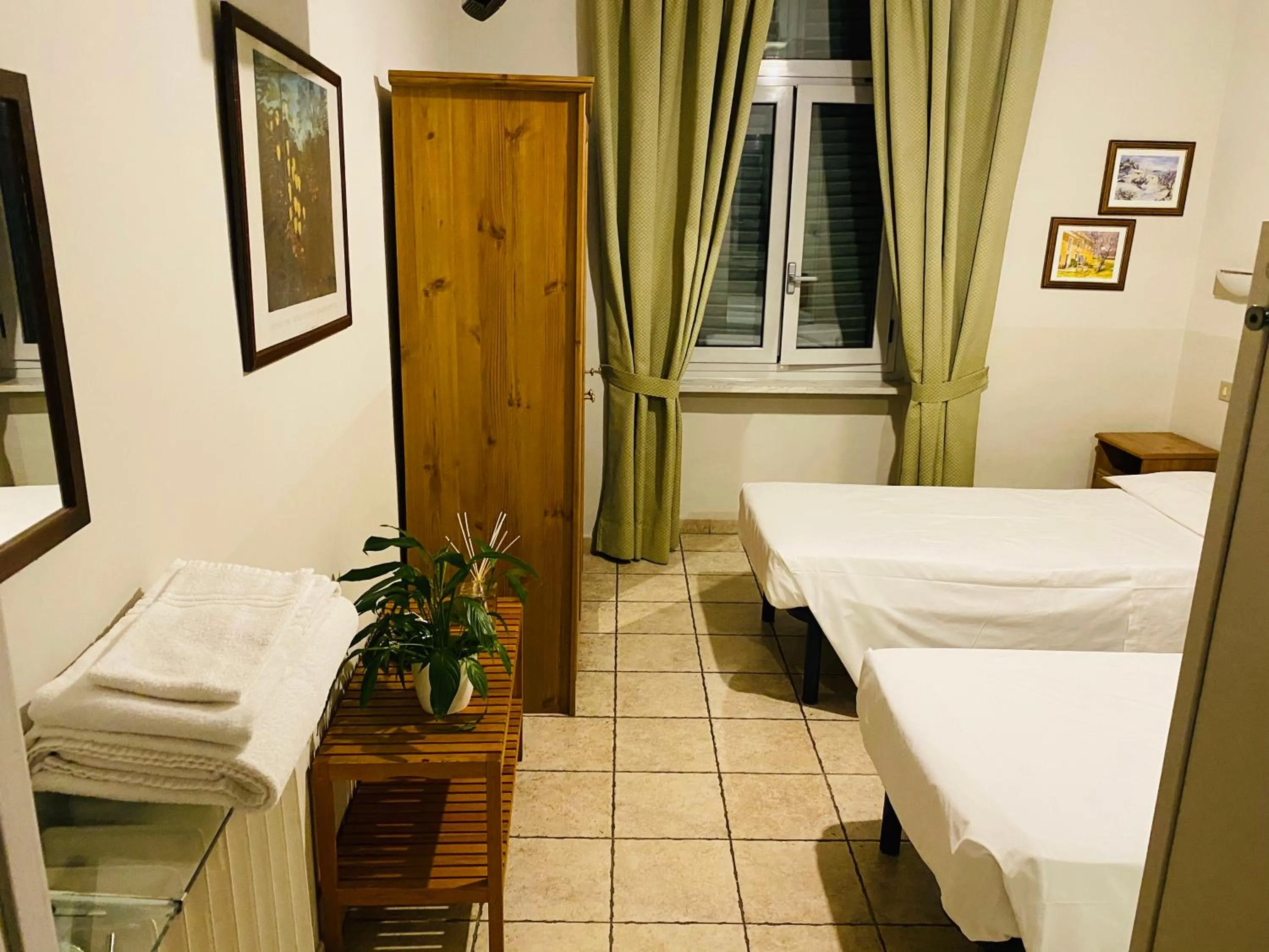 Bed in Hotel Ferrucci