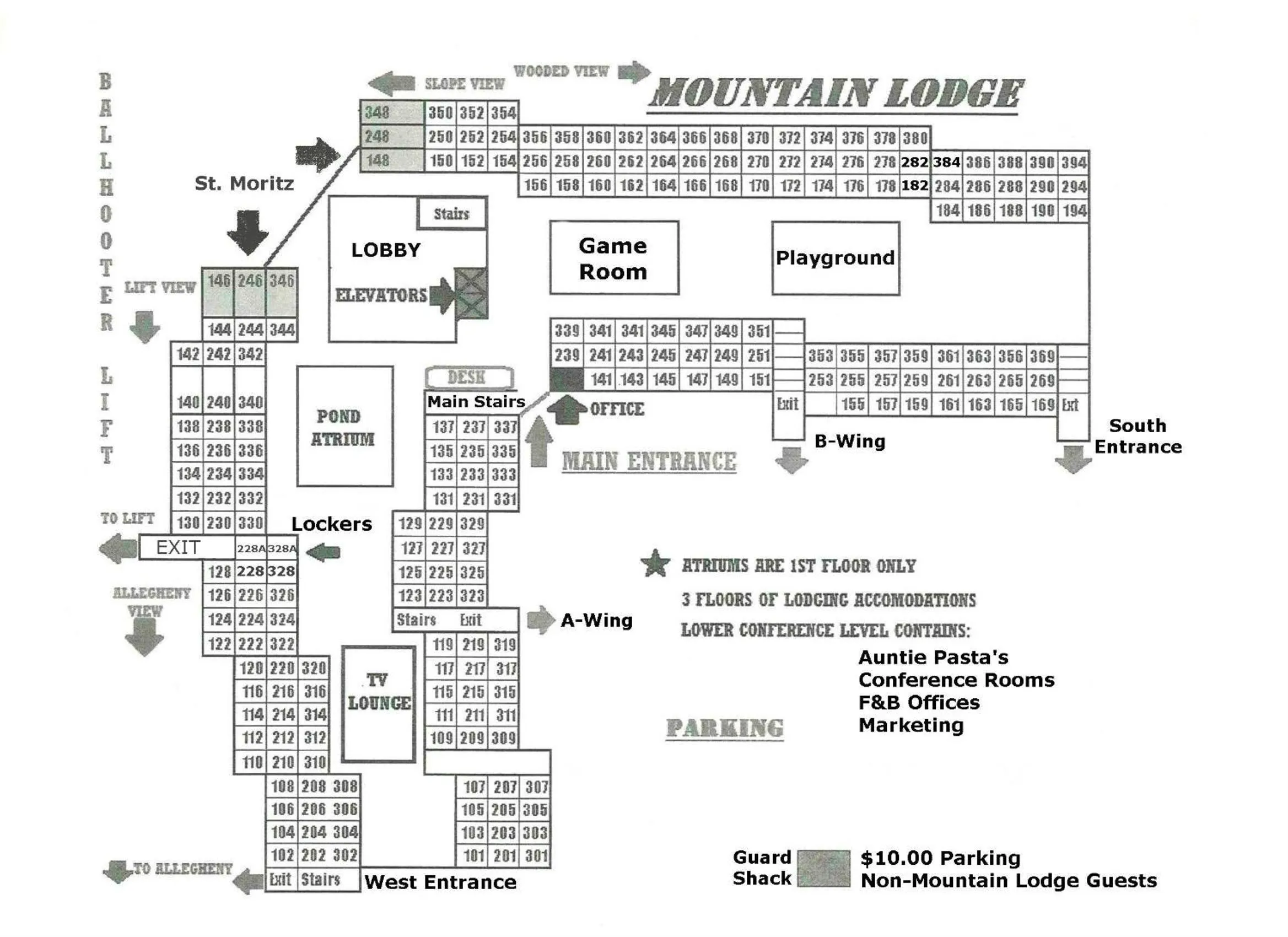 Floor plan in Stroll to Slopes, Village Area, Ski in-Out MtLodge 210