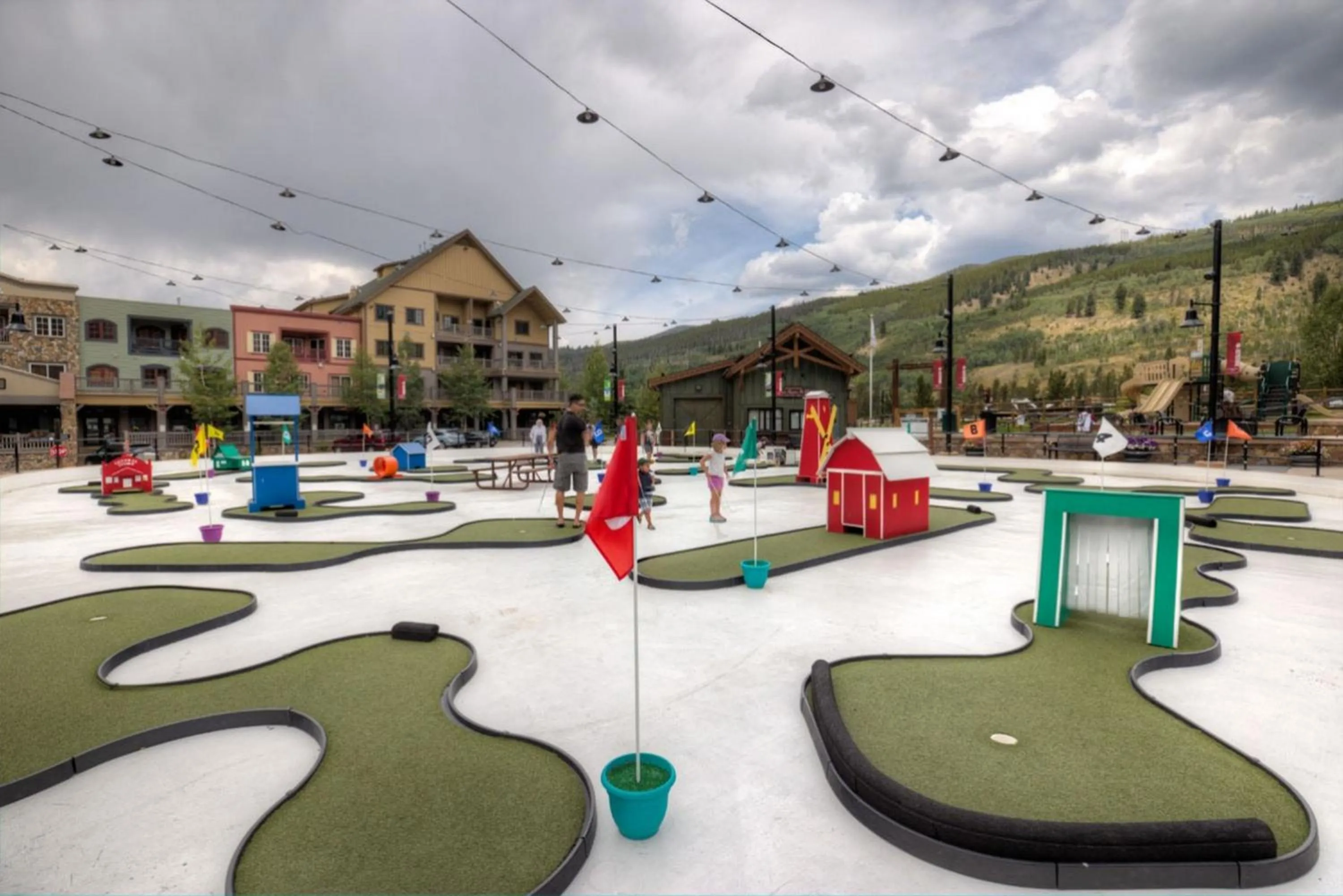 Children play ground in Jackpine Lodge by Summit County Mountain Retreats
