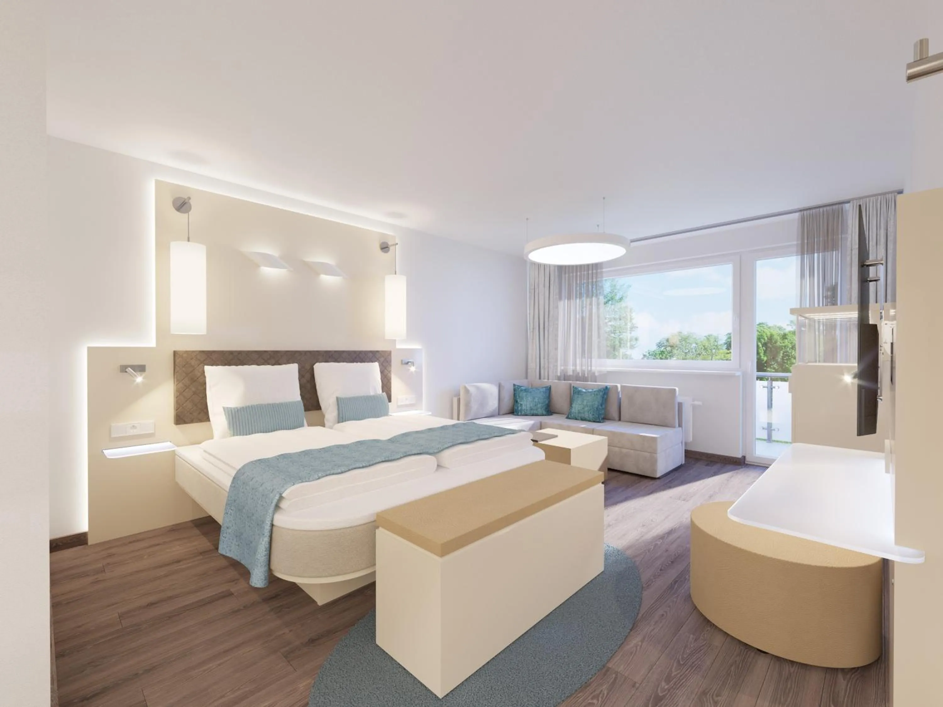 Bed in Hotel Windjammer