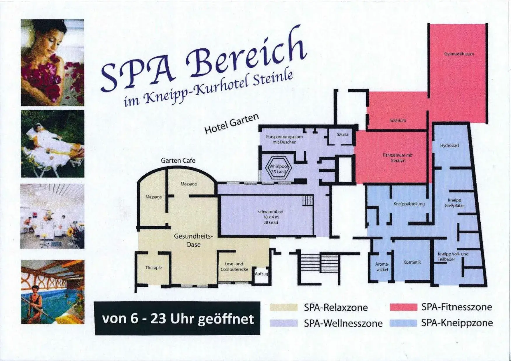 Sauna, Floor Plan in Kneipp-Kurhotel Steinle