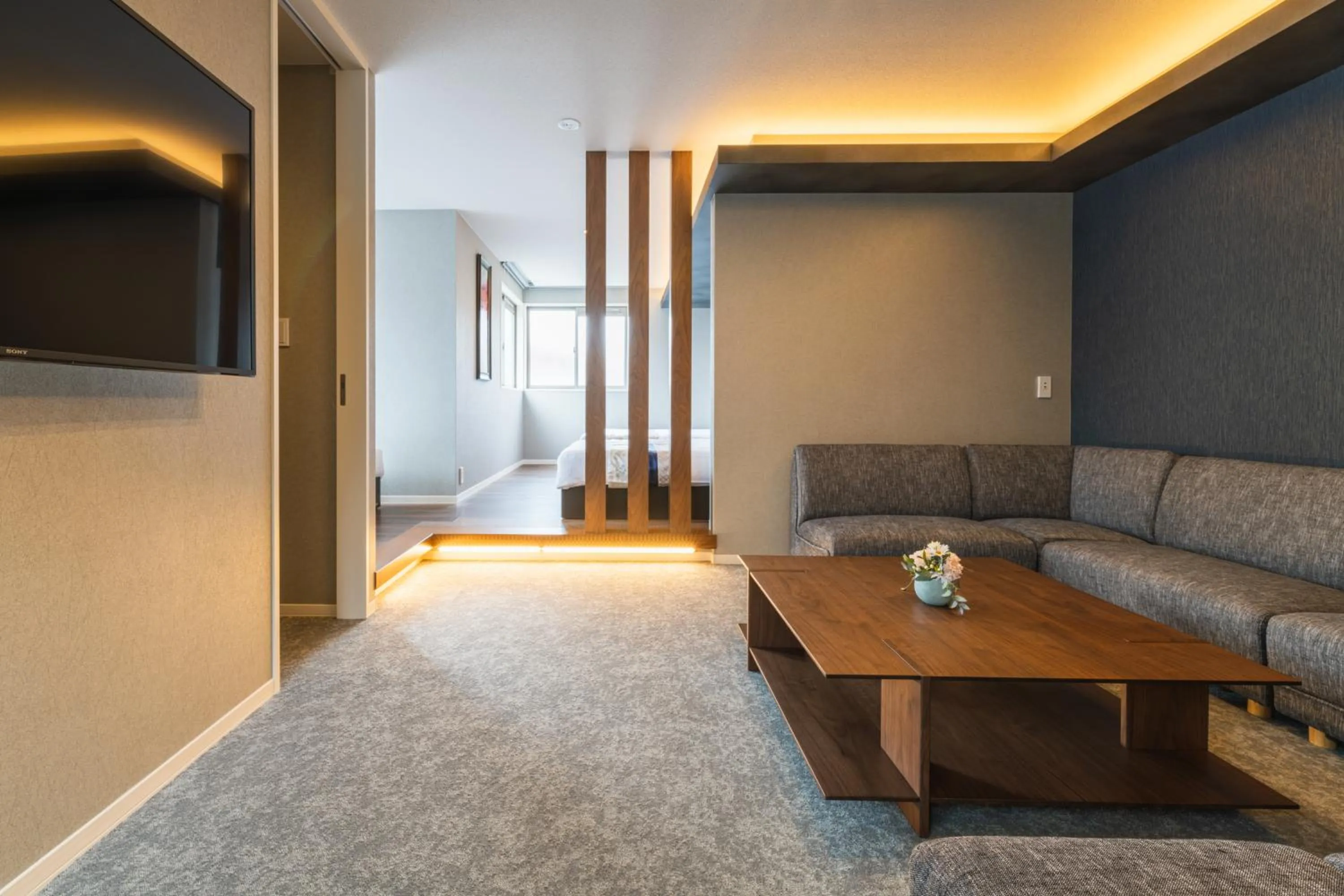 Seating area in GRAND BASE Nagasaki Chukagai