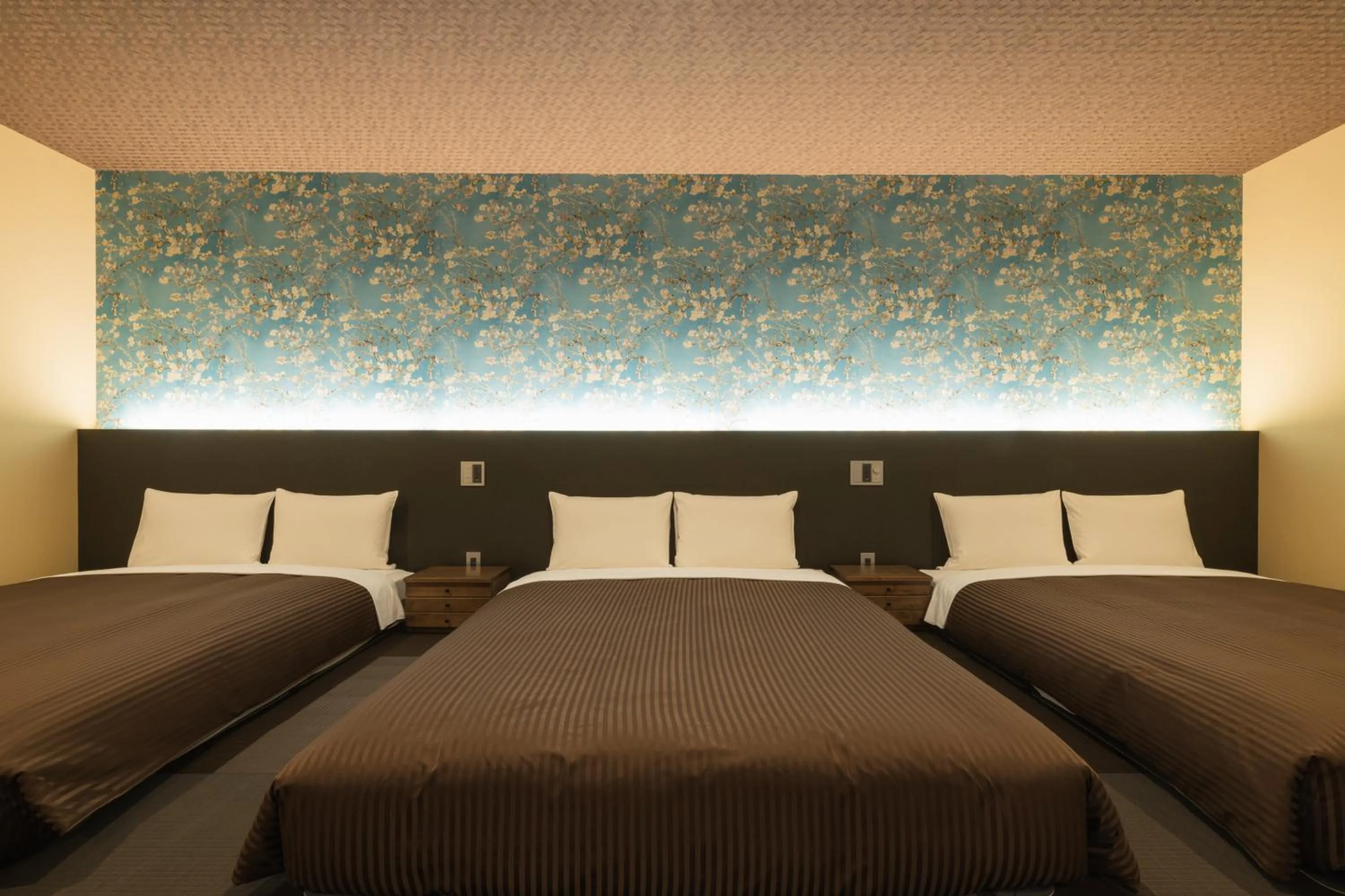 Bed in HOTEL All Stay Hakata Kukodori