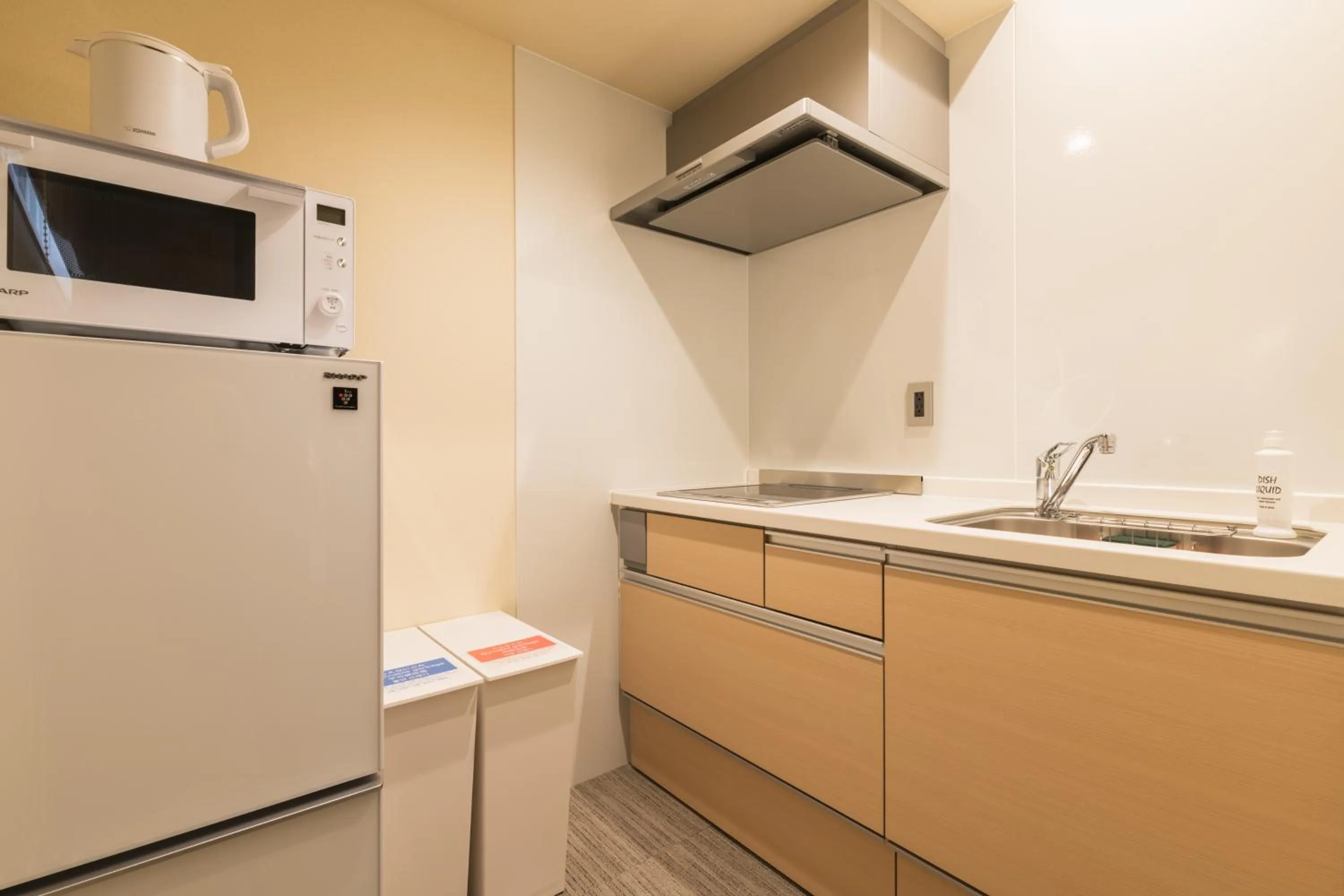 Kitchen or kitchenette in HOTEL All Stay Hakata Kukodori