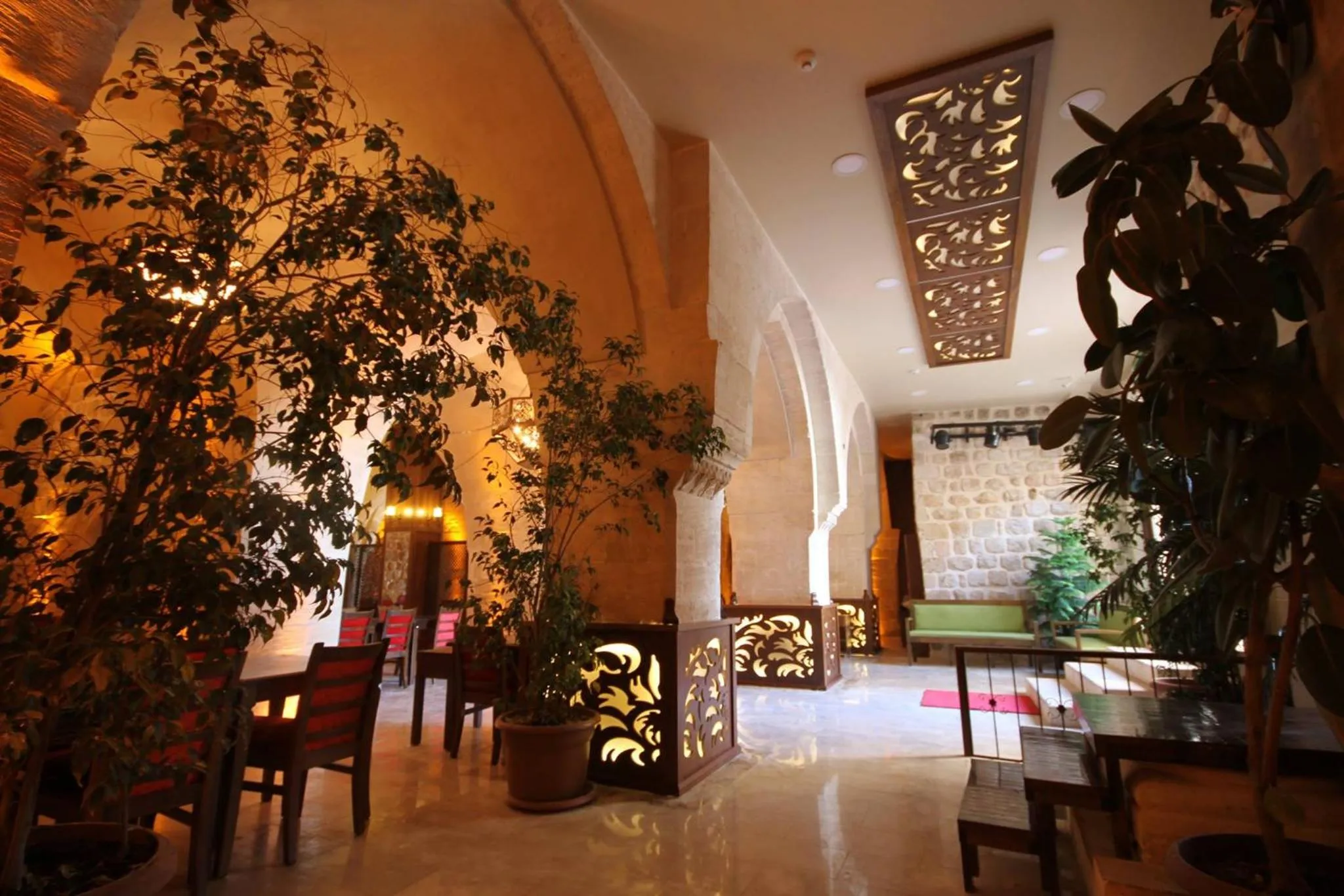 Seating area in Tuğhan Hotel