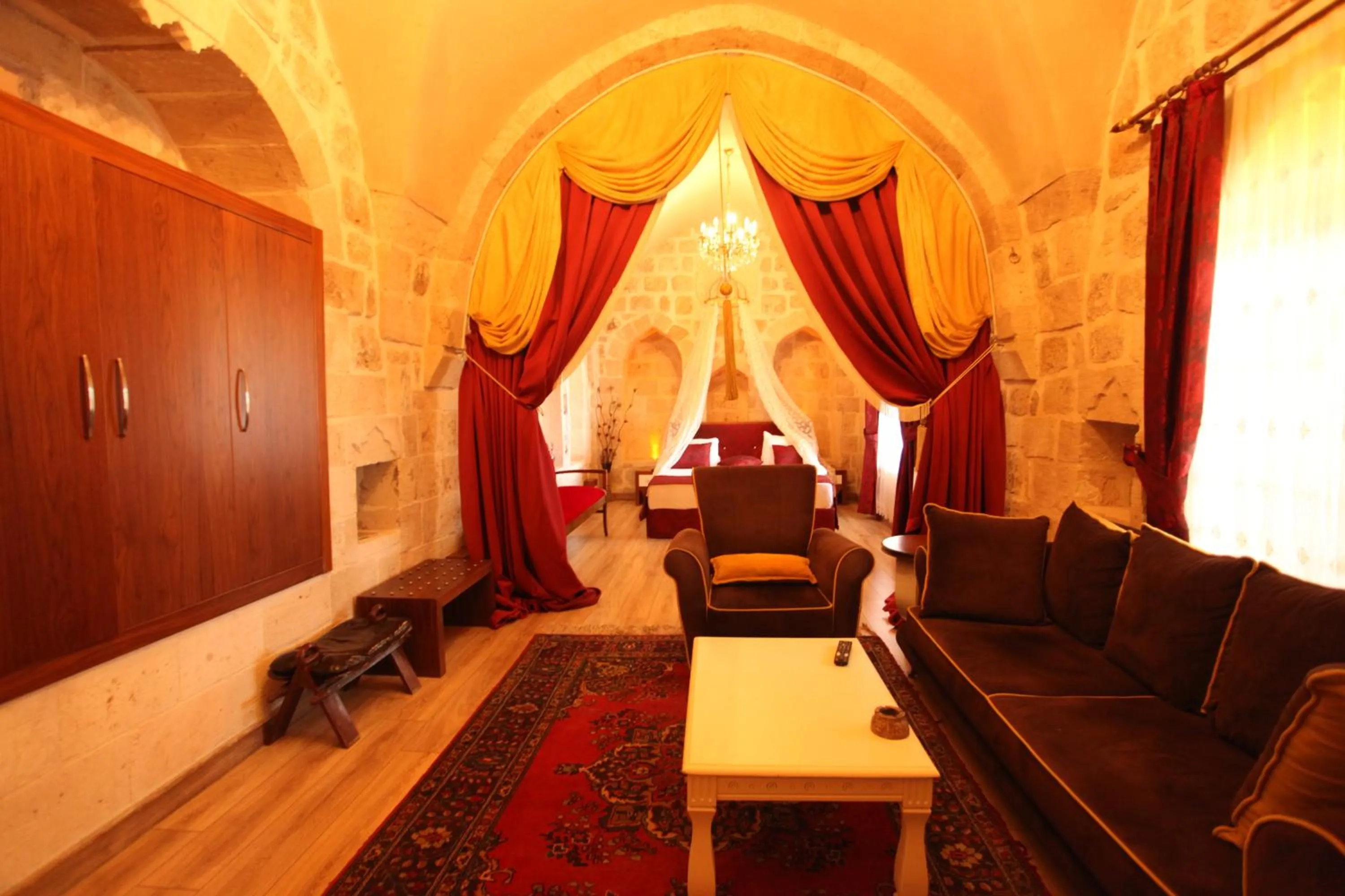 Seating area in Tuğhan Hotel