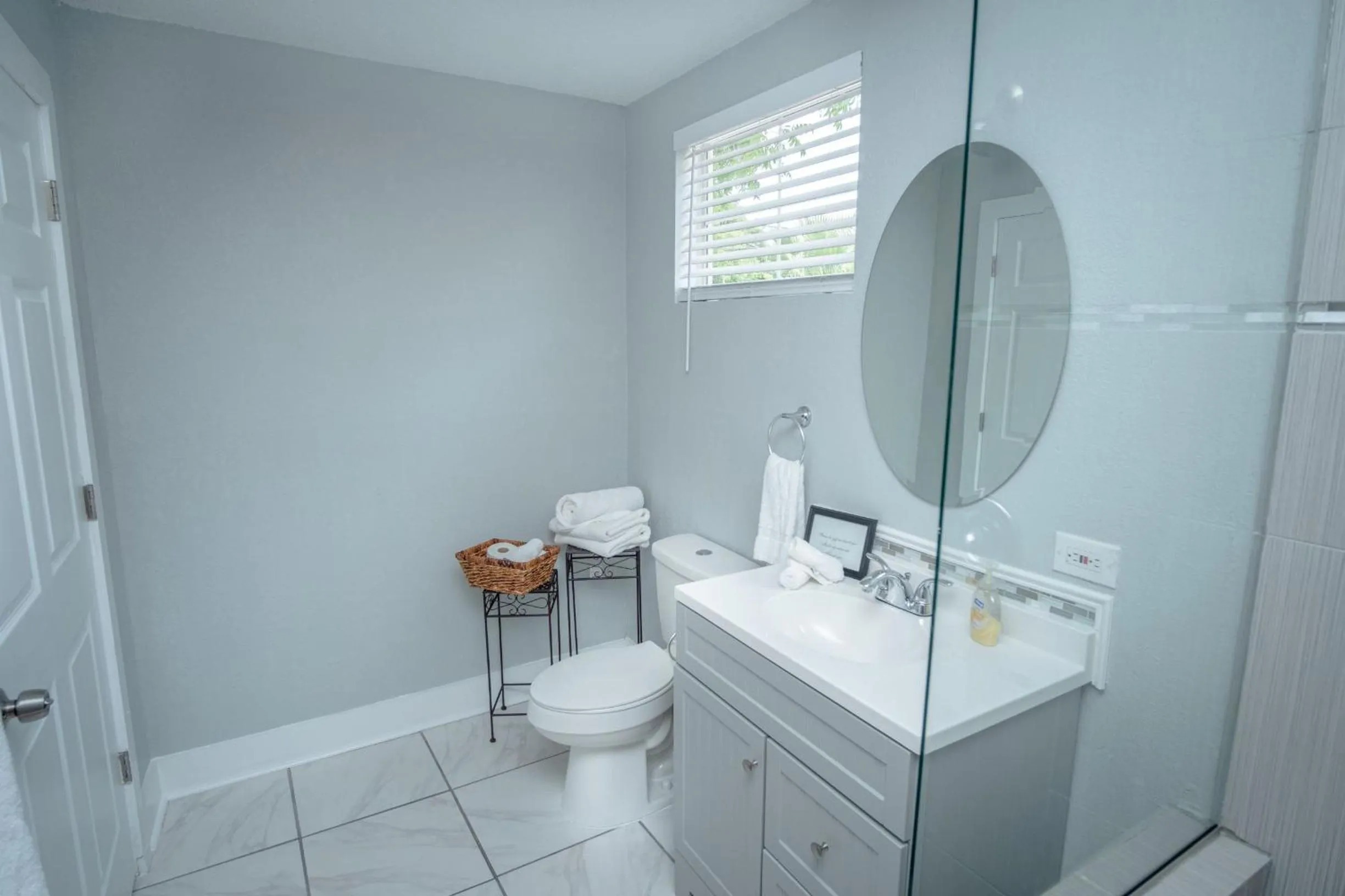 Toilet in Remodeled Historic 2BR 1BA House Near Downtown