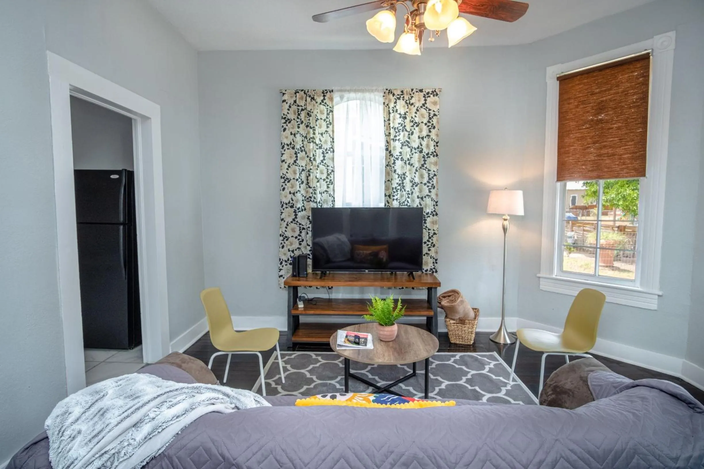 Living room in Remodeled Historic 2BR 1BA House Near Downtown