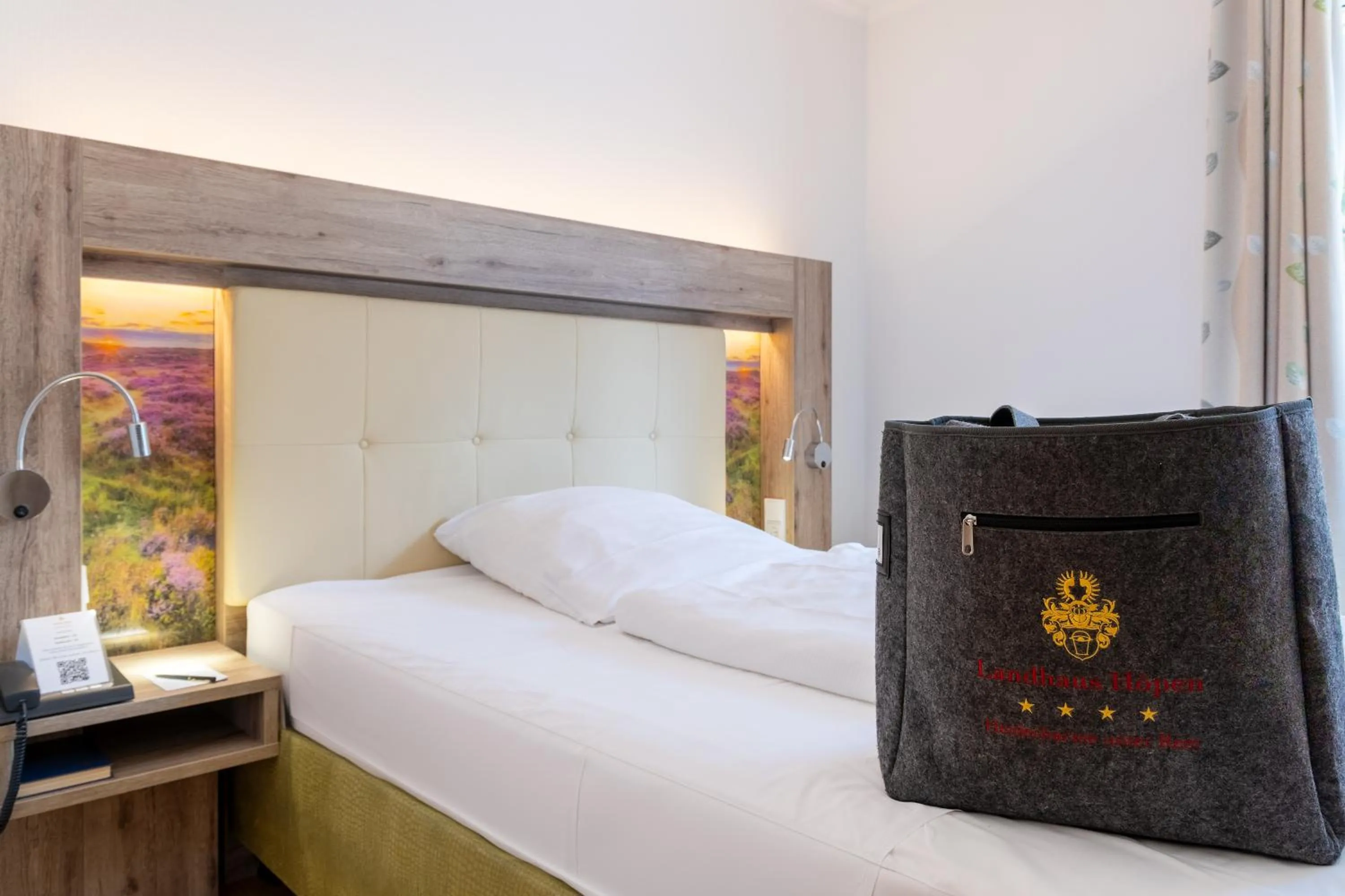 Photo of the whole room, Bed in Hotel Landhaus Höpen
