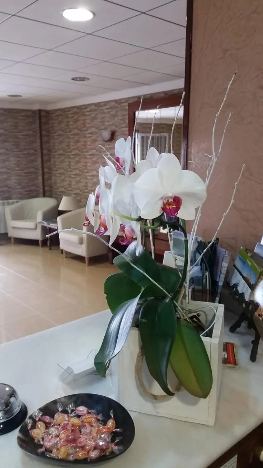 Lobby or reception in Hotel Rias Baixas