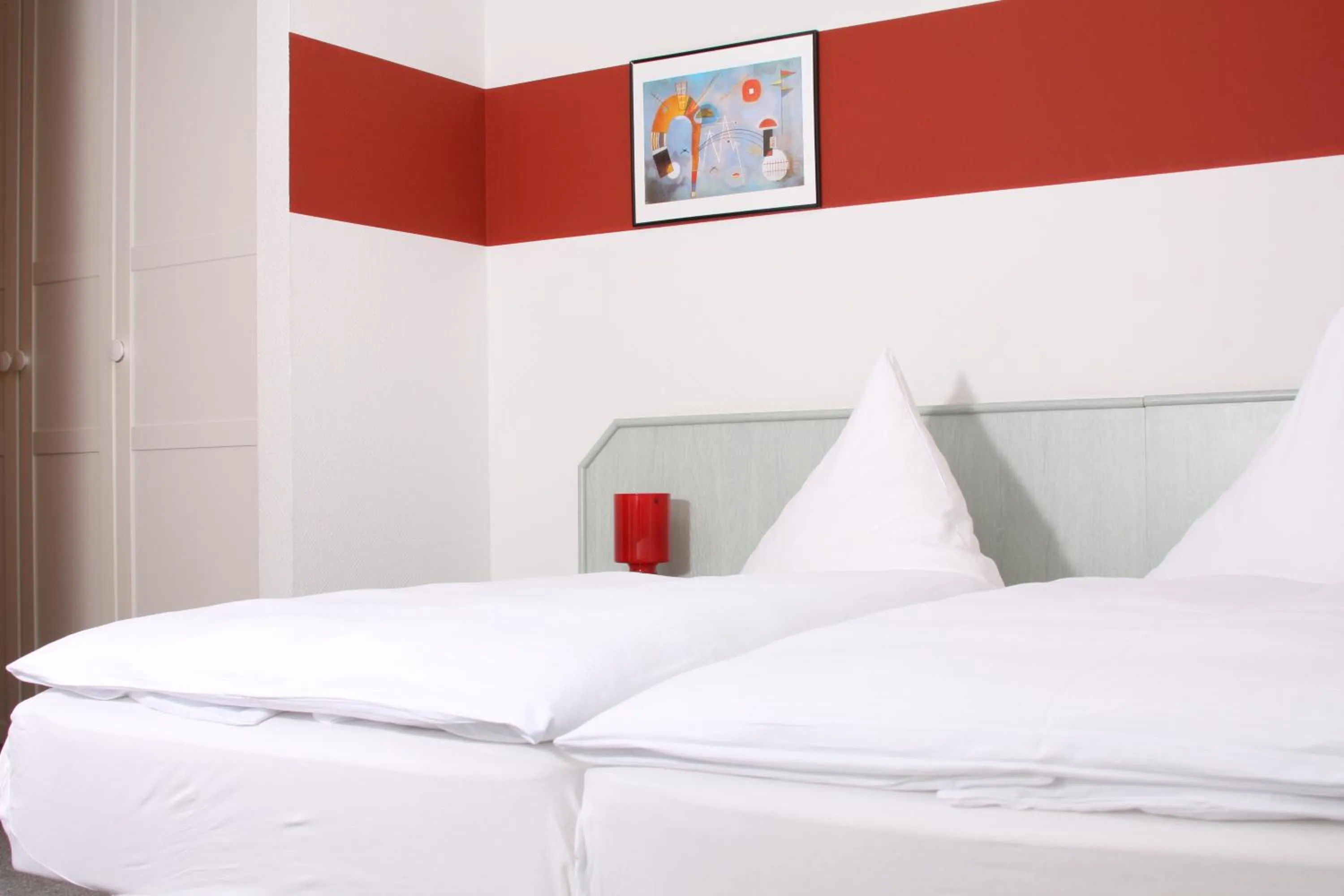 Bed in Lindenhotel Stralsund