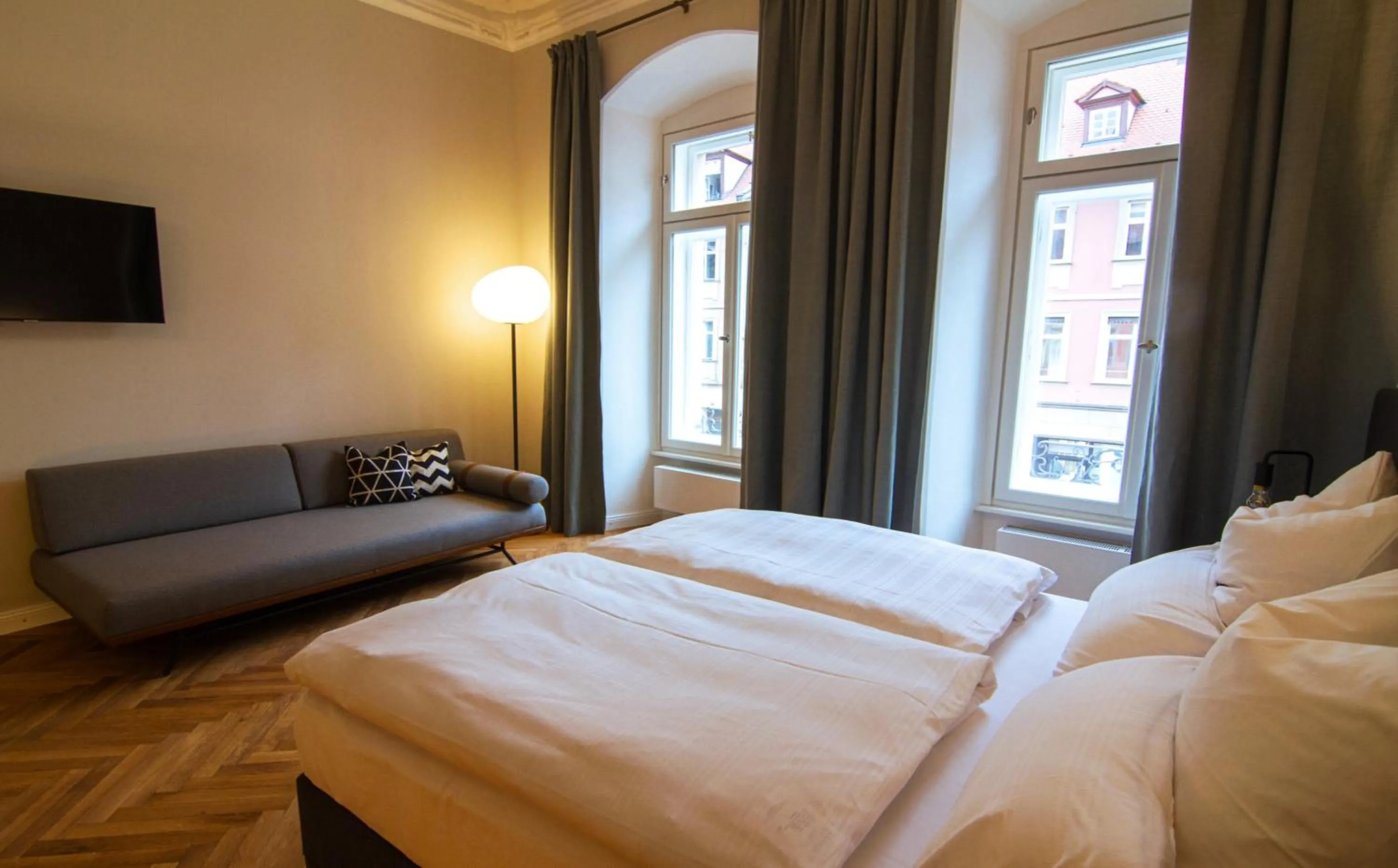 Bed in Le Baldinger Boutique Hotel
