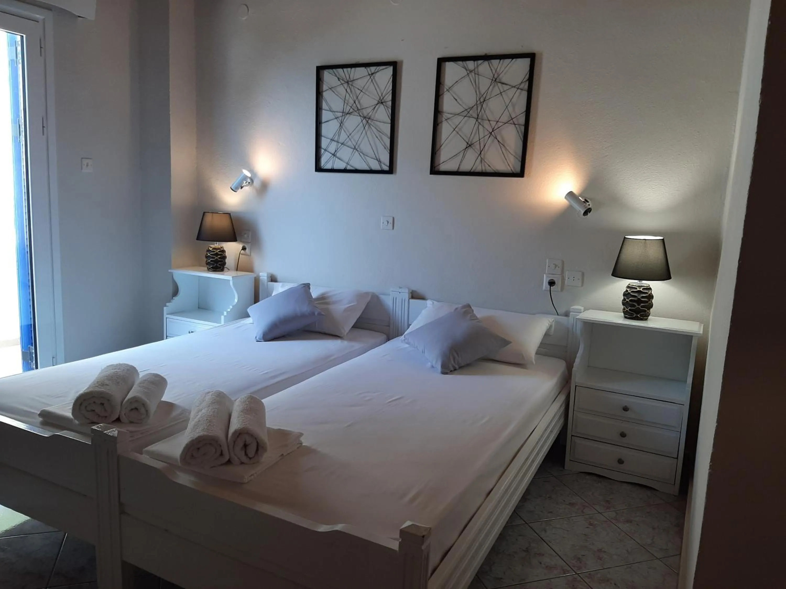 Photo of the whole room, Bed in Agia Roumeli Hotel adults only