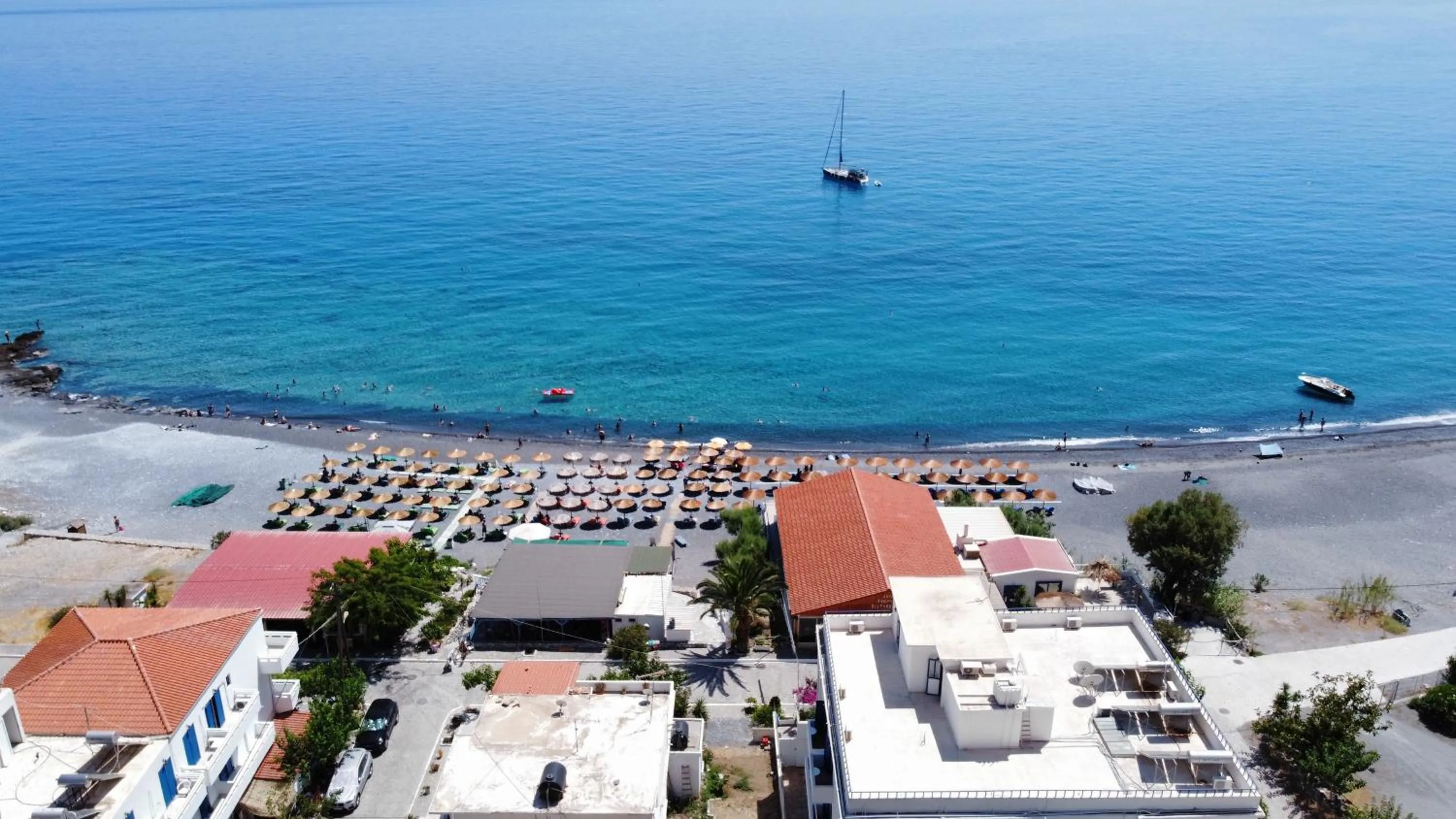 Bird's eye view in Agia Roumeli Hotel adults only