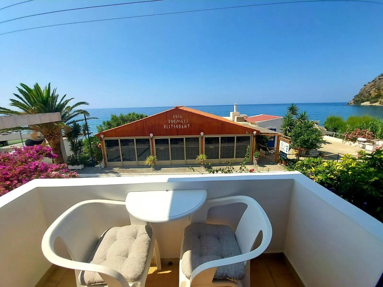 Balcony/Terrace in Agia Roumeli Hotel adults only