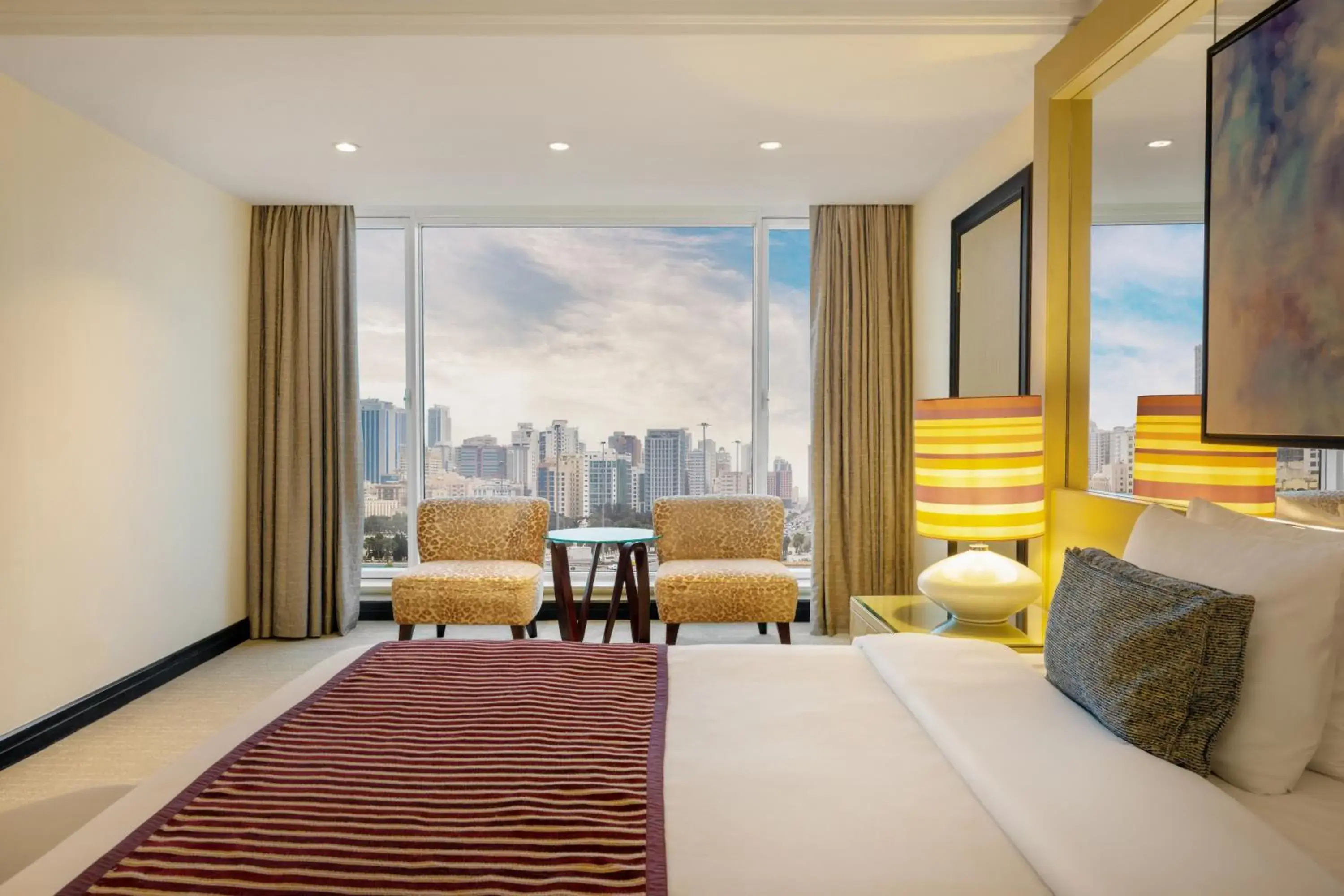 View (from property/room), Bed in Gulf Hotel Bahrain Convention and SPA View (from property/room), Bed in Gulf Hotel Bahrain Convention and SPA