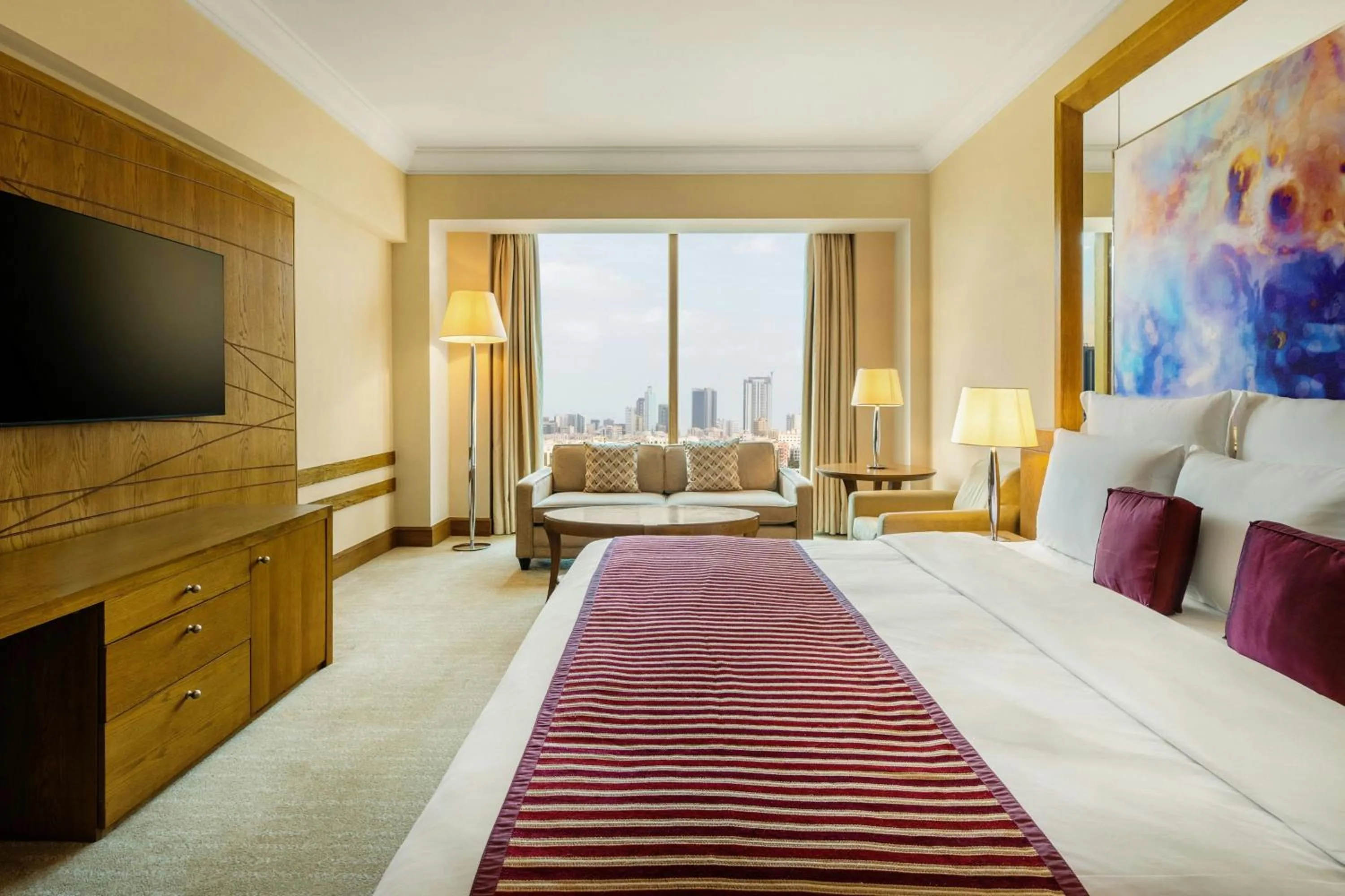 Photo of the whole room, Bed in Gulf Hotel Bahrain Convention and SPA