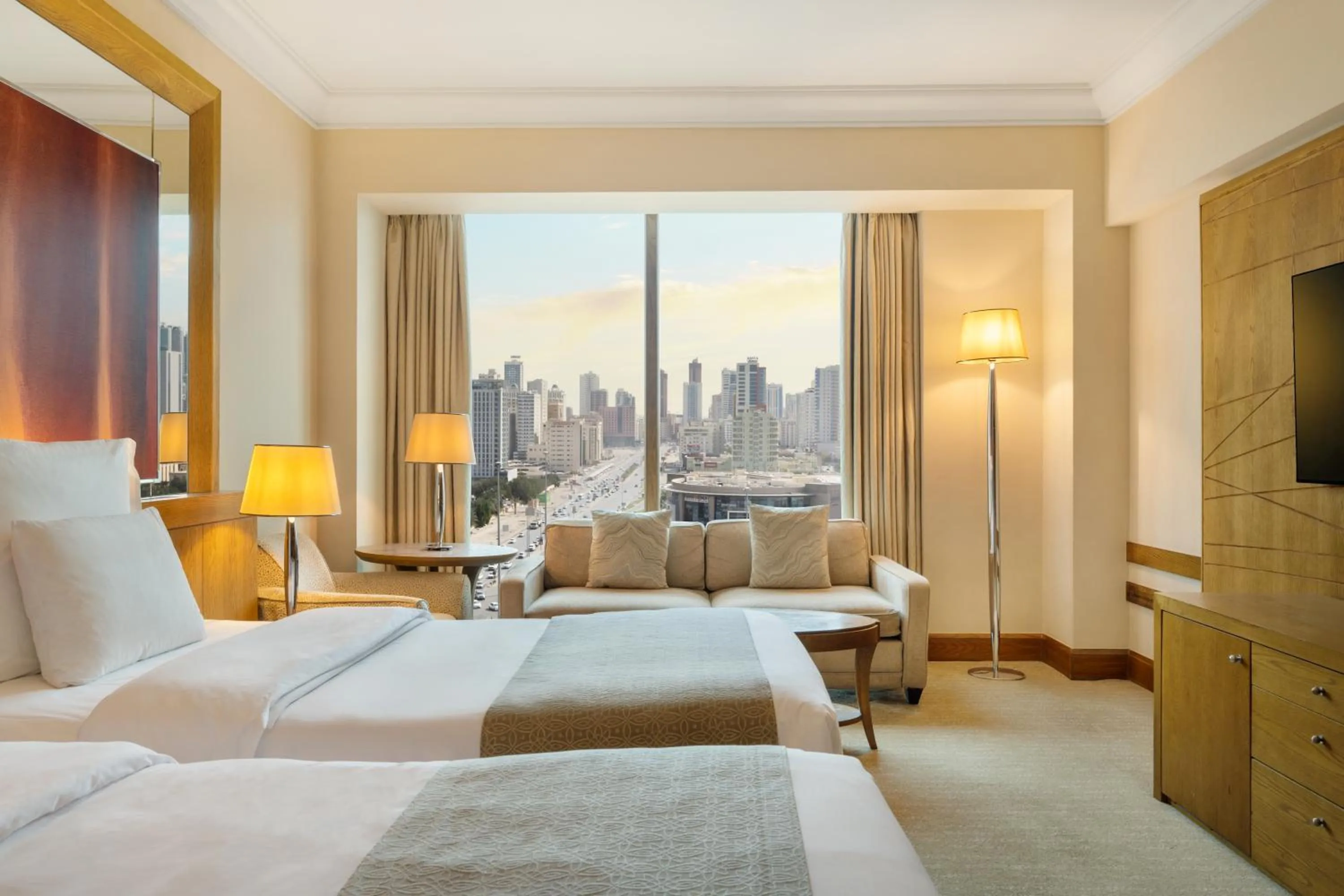 Property building, Bed in Gulf Hotel Bahrain Convention and SPA