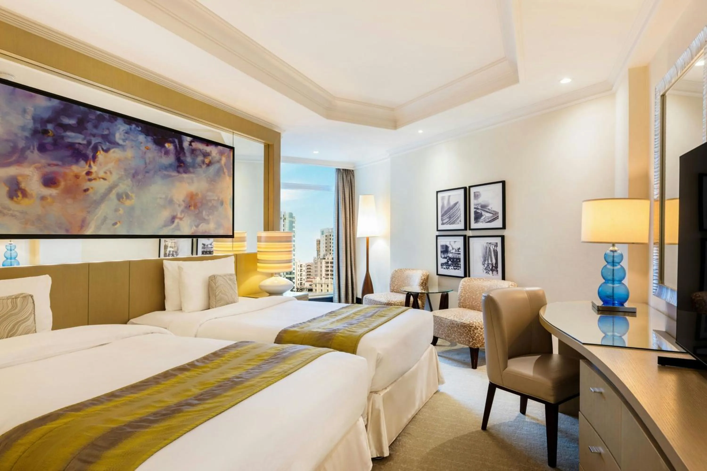 Photo of the whole room, Bed in Gulf Hotel Bahrain Convention and SPA