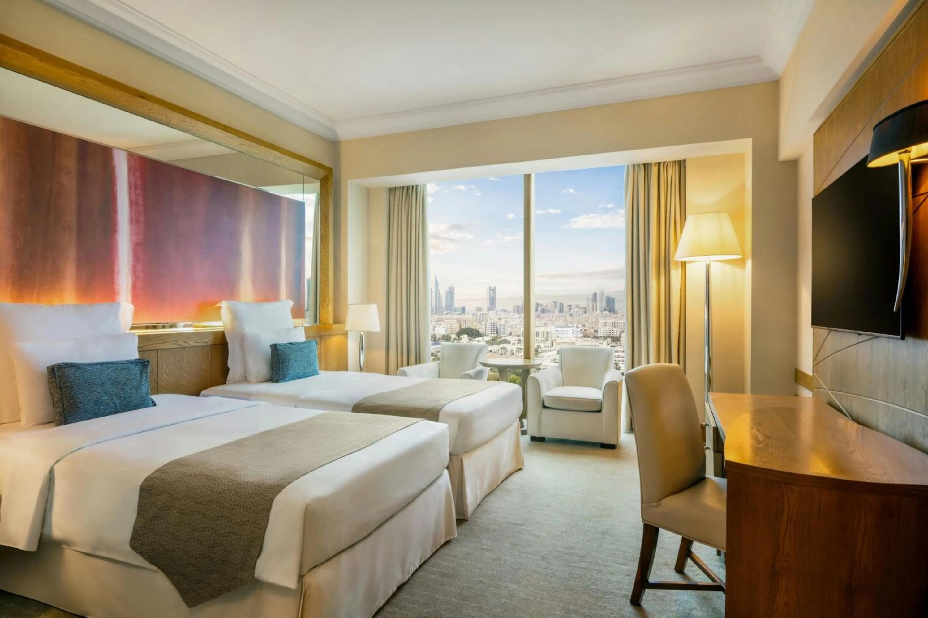 Photo of the whole room, Bed in Gulf Hotel Bahrain Convention and SPA