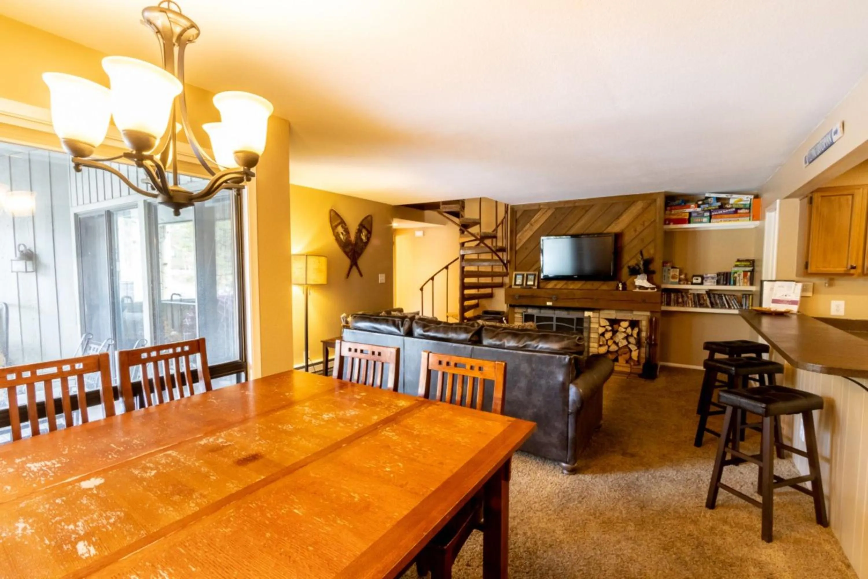 Dining area in Flying Dutchman by Summit County Mountain Retreats