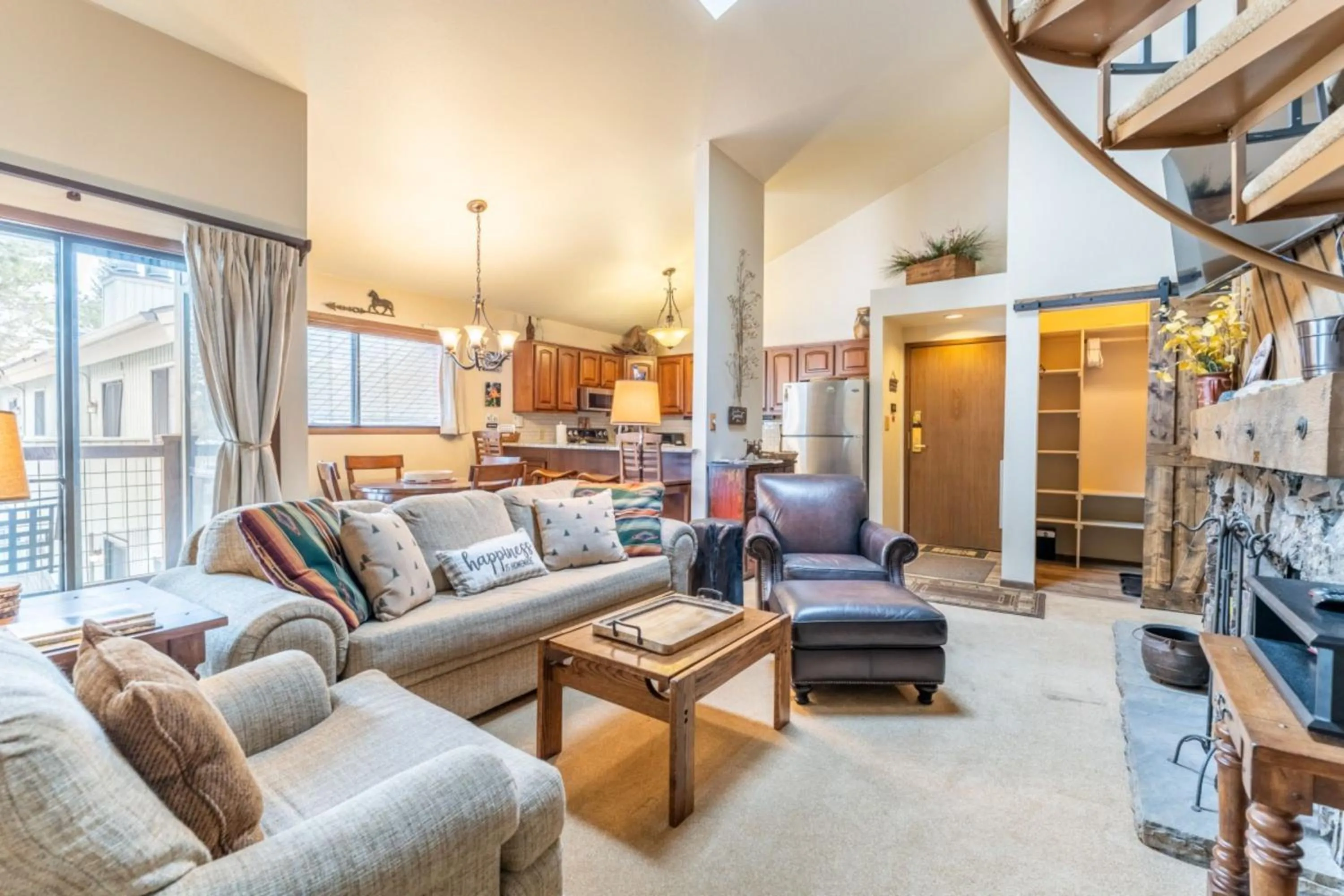 Living room in Flying Dutchman by Summit County Mountain Retreats