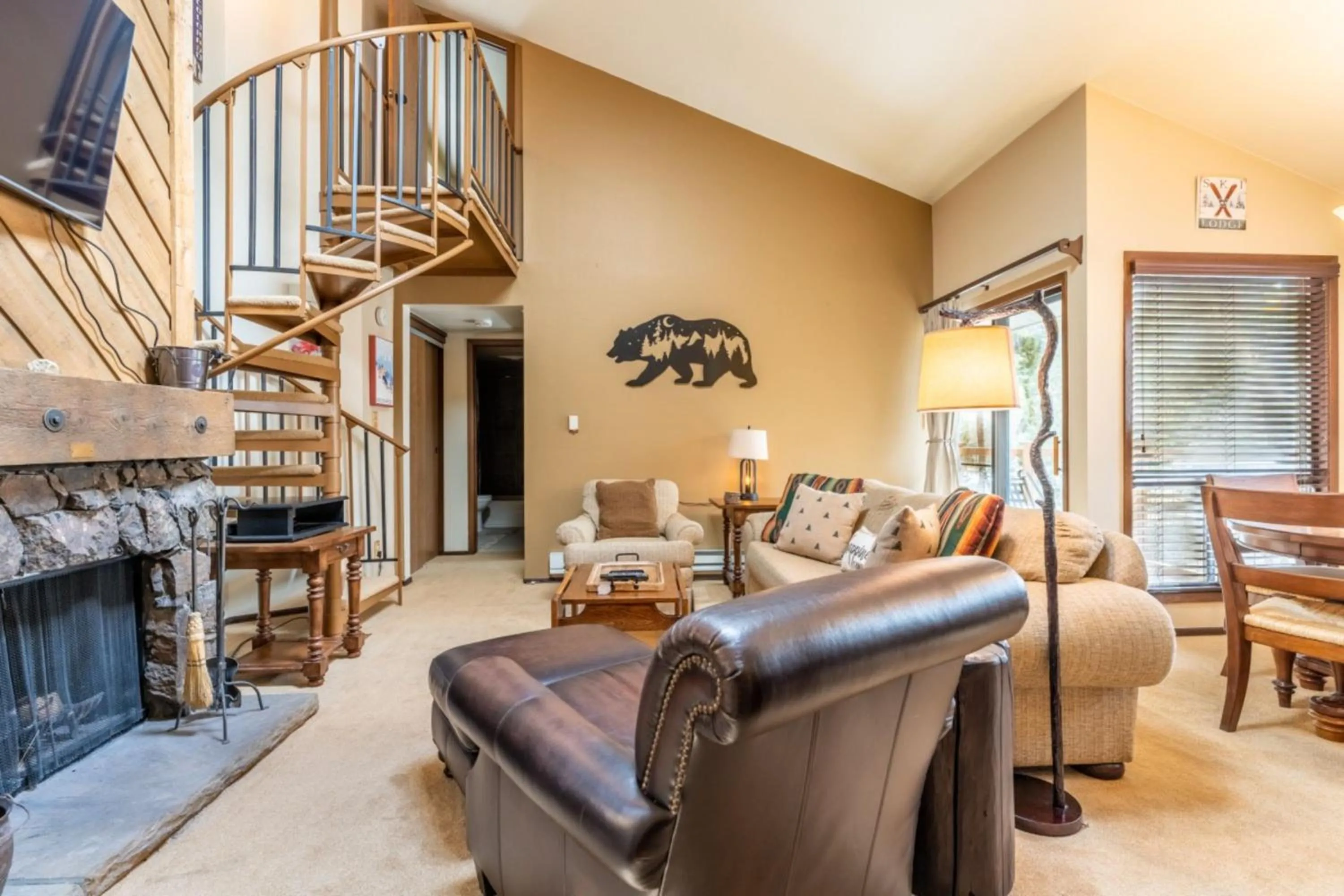 Living room in Flying Dutchman by Summit County Mountain Retreats