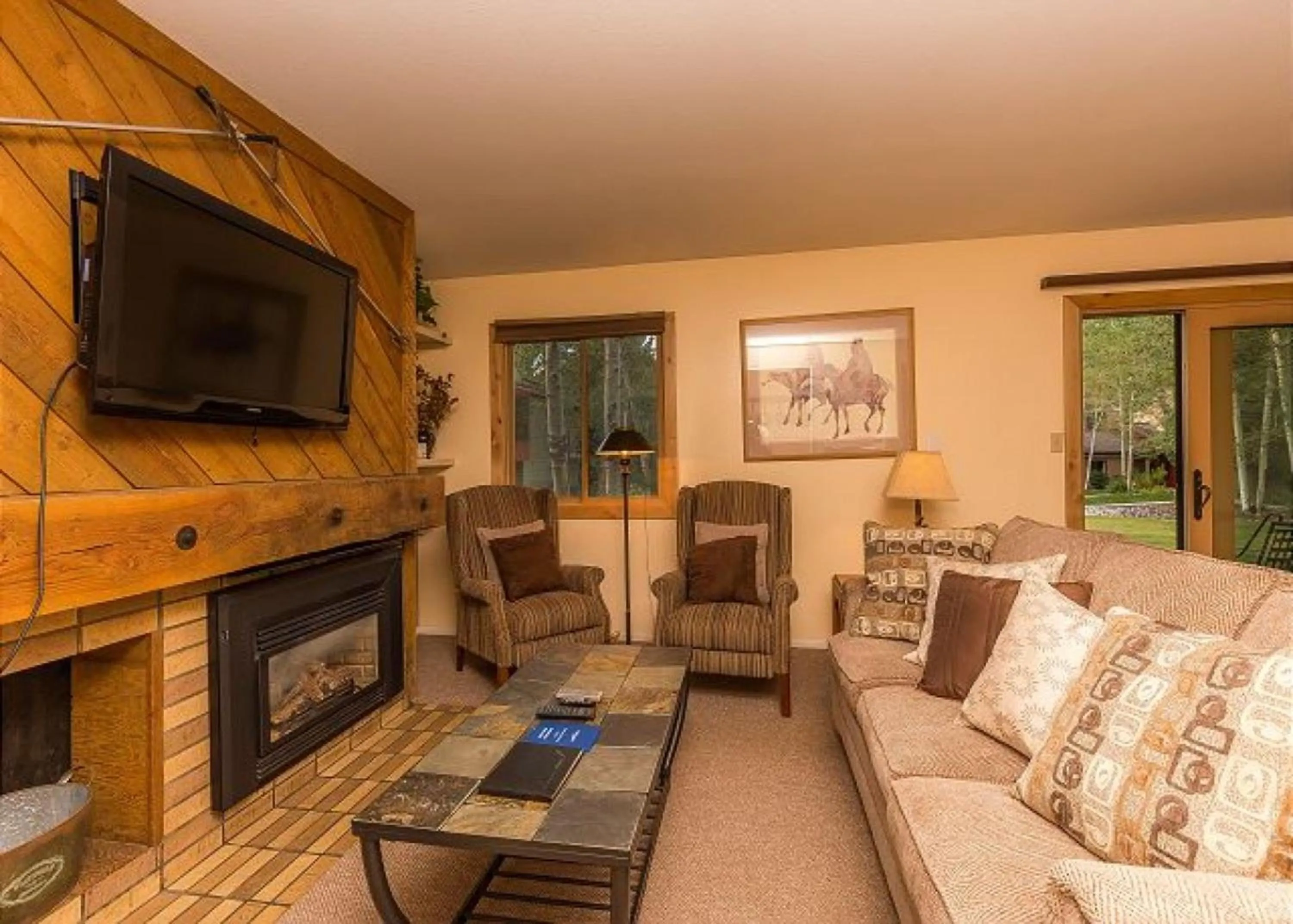 Living room in Flying Dutchman by Summit County Mountain Retreats