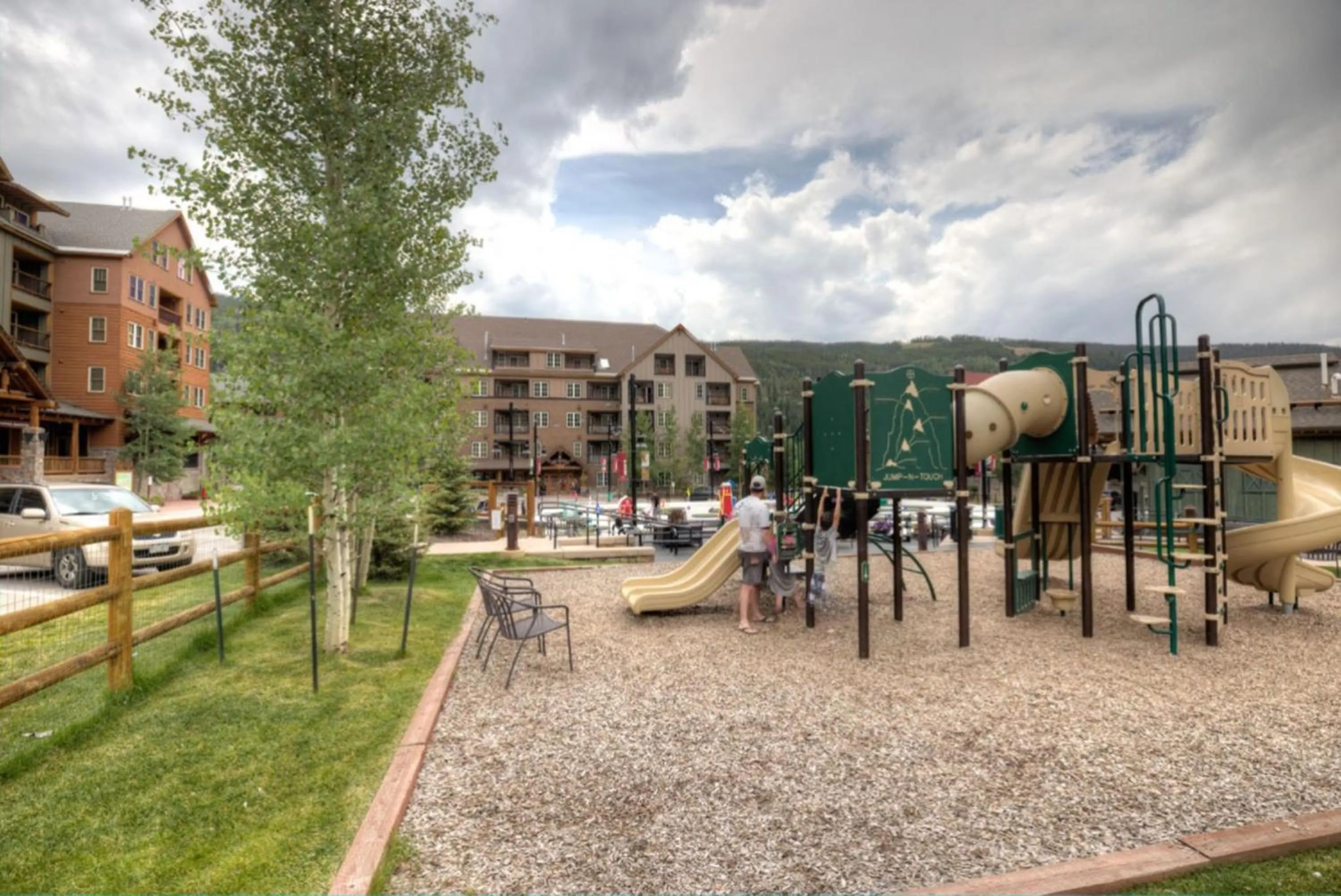 Children play ground in Expedition Station by Summit County Mountain Retreats