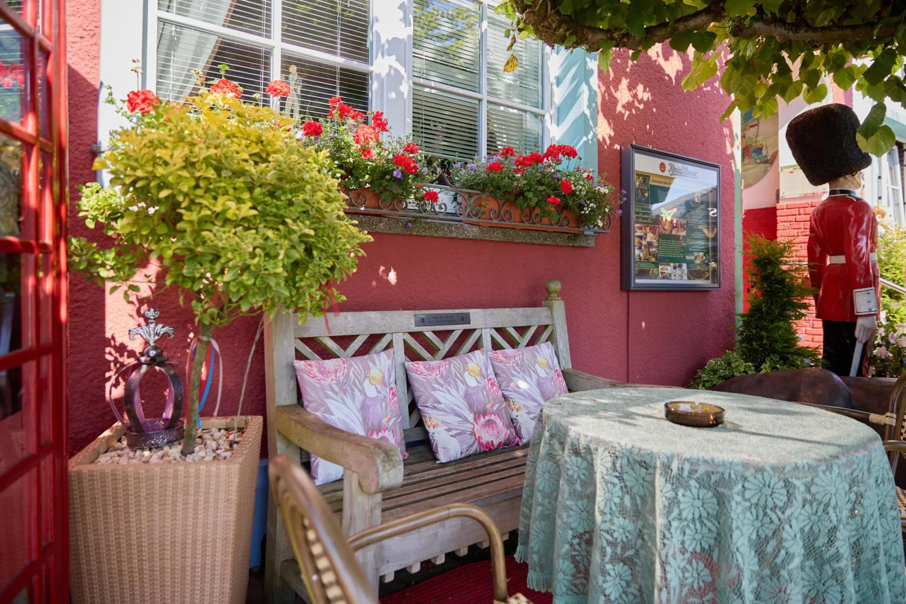 Garden in The Little Britain Inn Themed Hotel One of a Kind In Europe