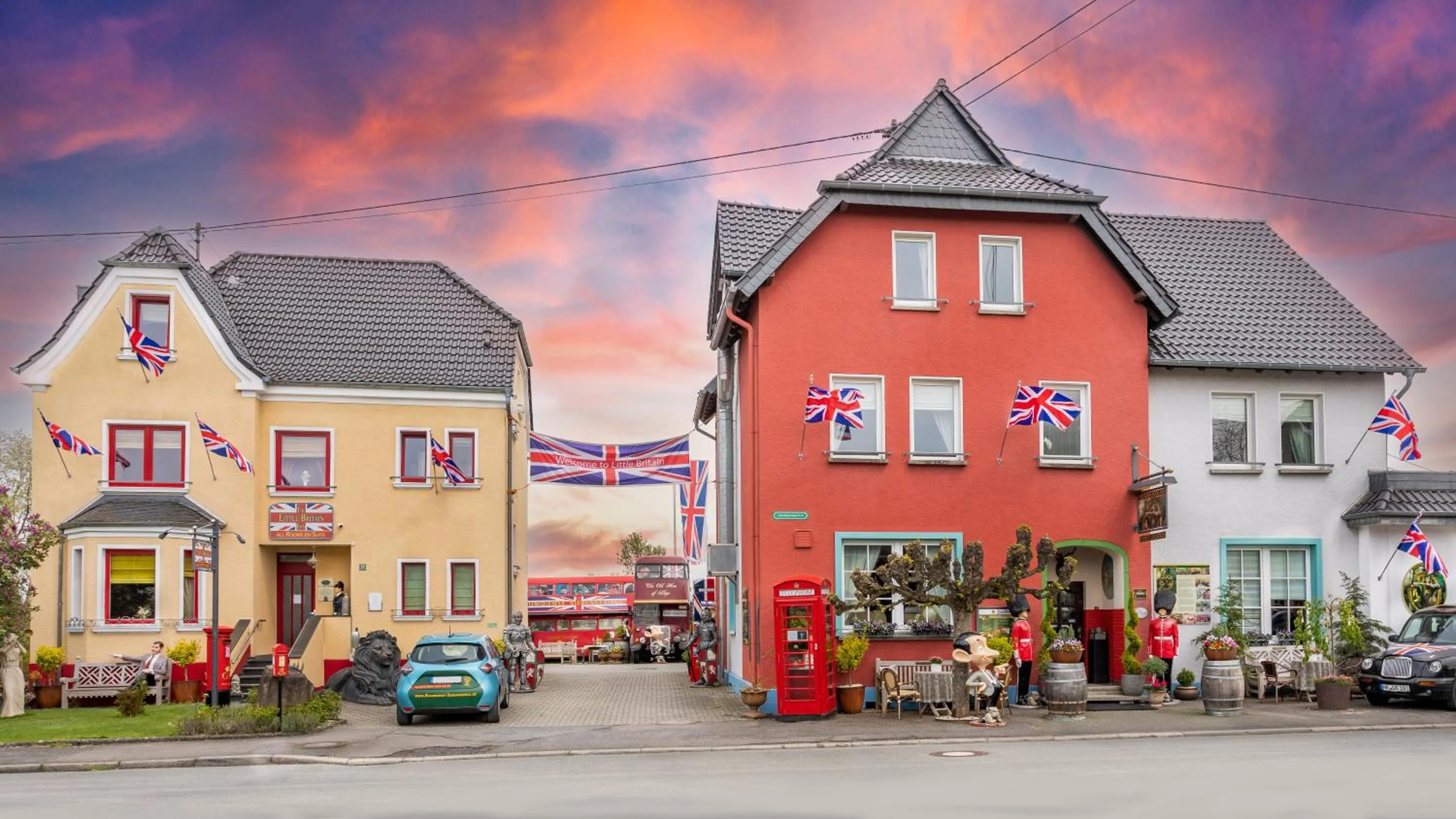 Property building in The Little Britain Inn Themed Hotel One of a Kind In Europe
