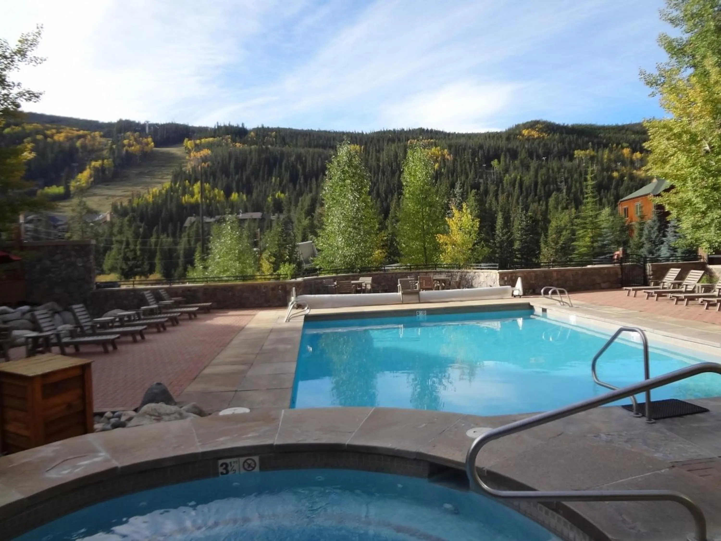 Swimming pool in Silver Mill by Summit County Mountain Retreats