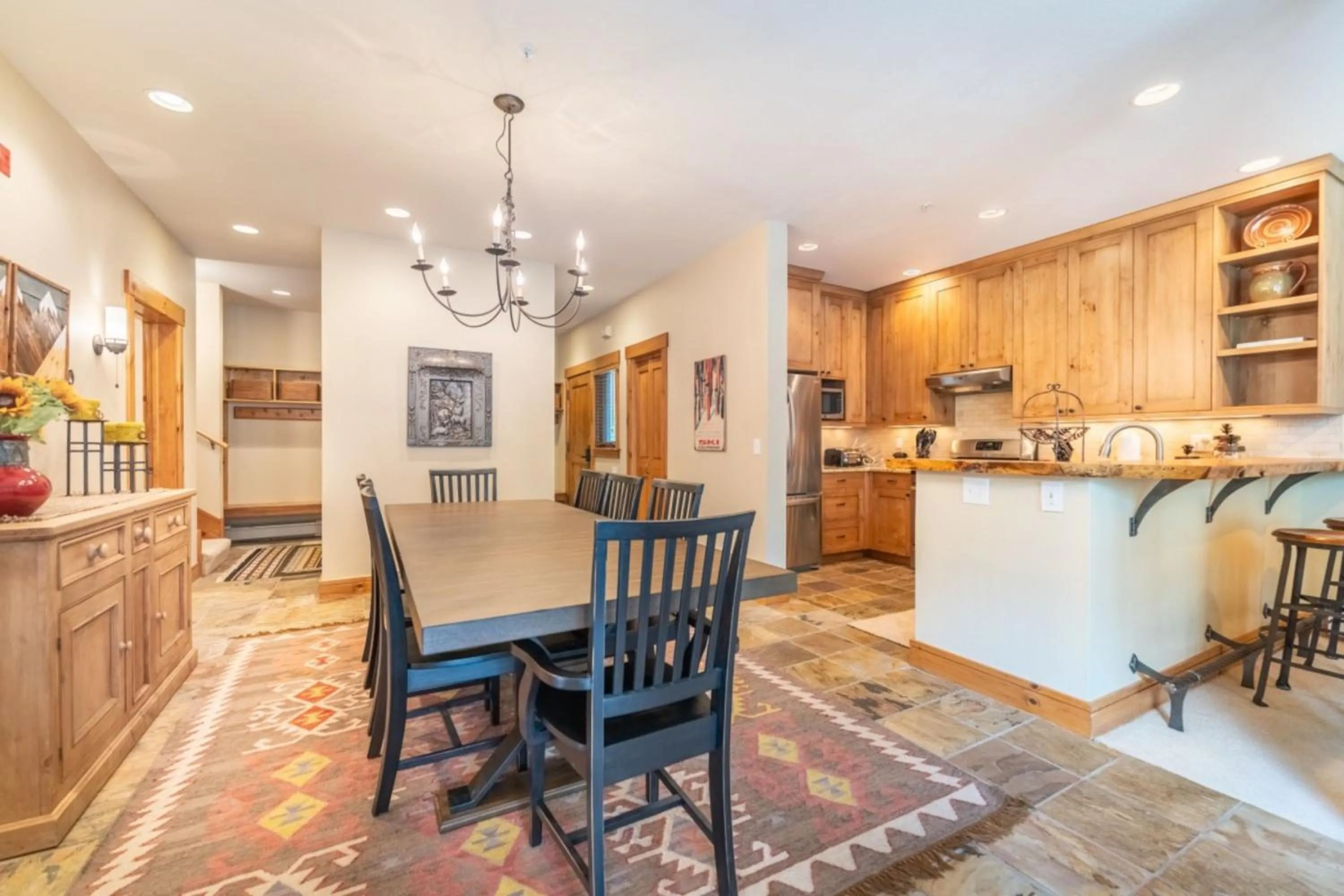 Dining area in Ski Tip by Summit County Mountain Retreats