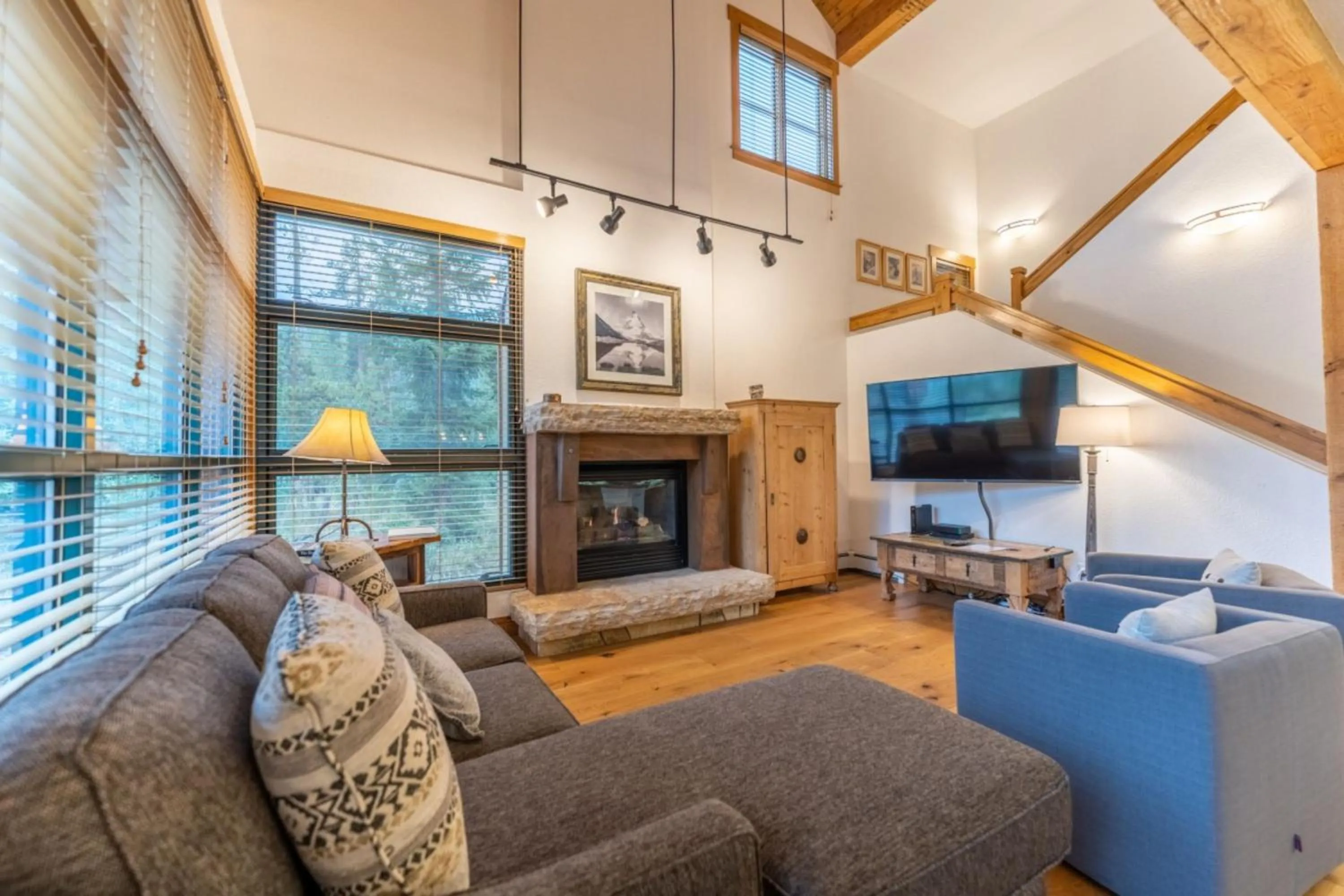 Living room in Ski Tip by Summit County Mountain Retreats
