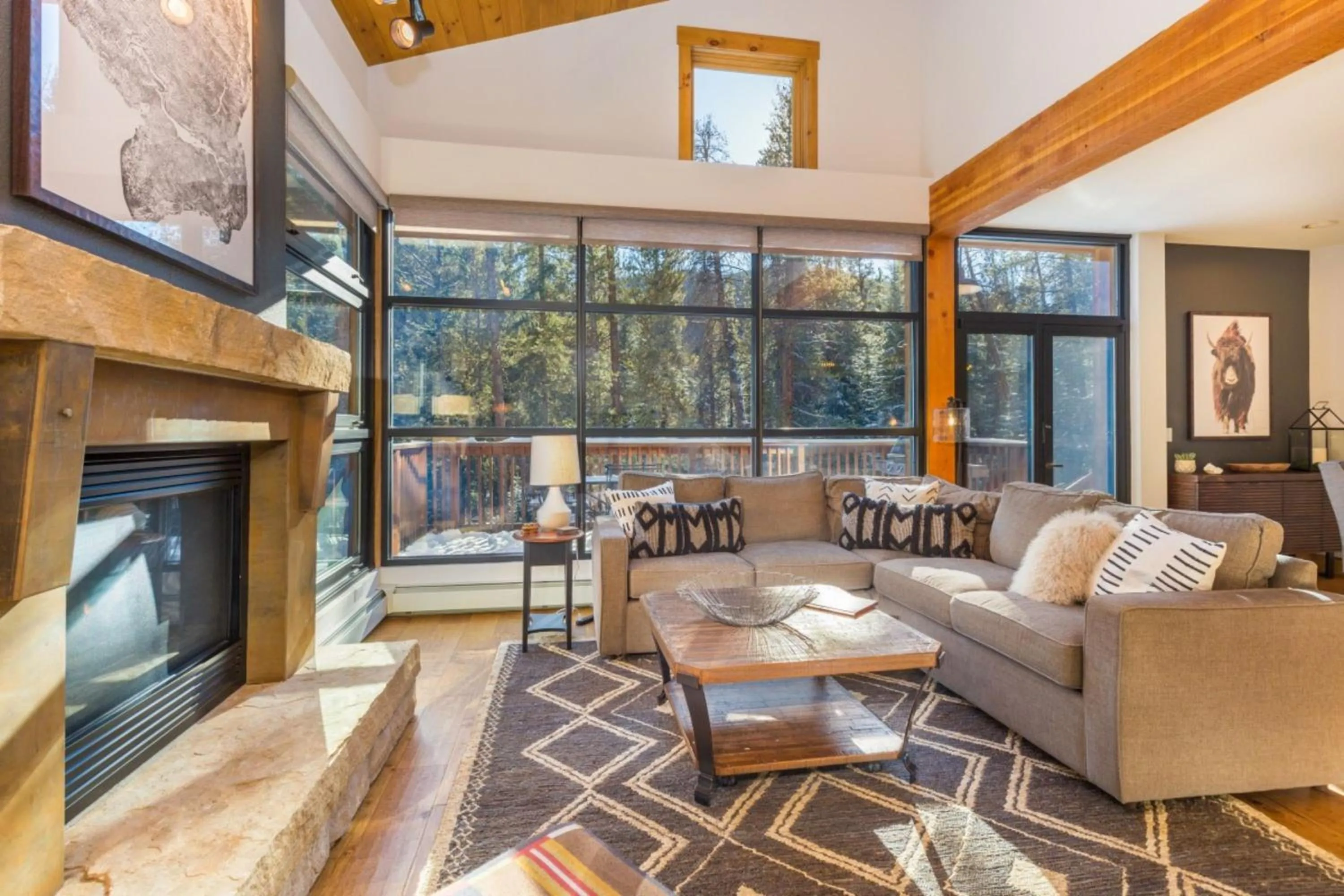 Living room in Ski Tip by Summit County Mountain Retreats