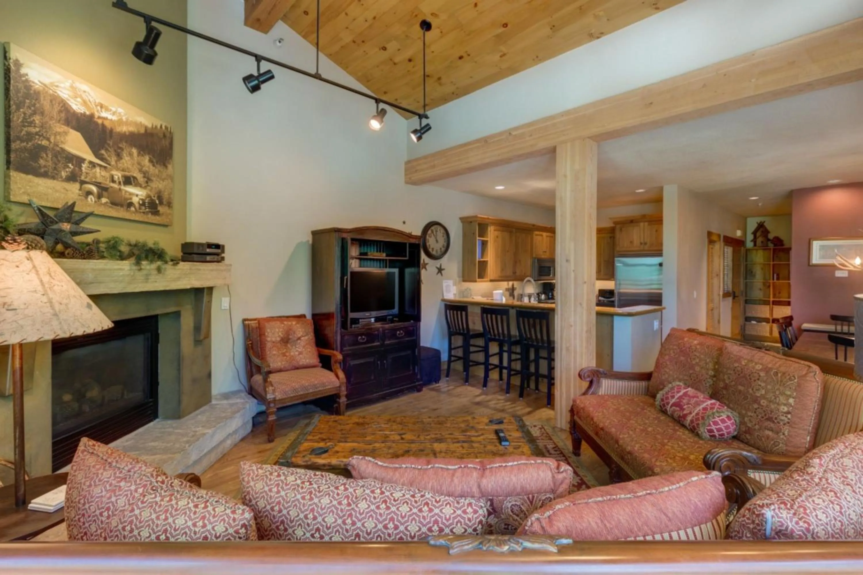 Living room in Ski Tip by Summit County Mountain Retreats