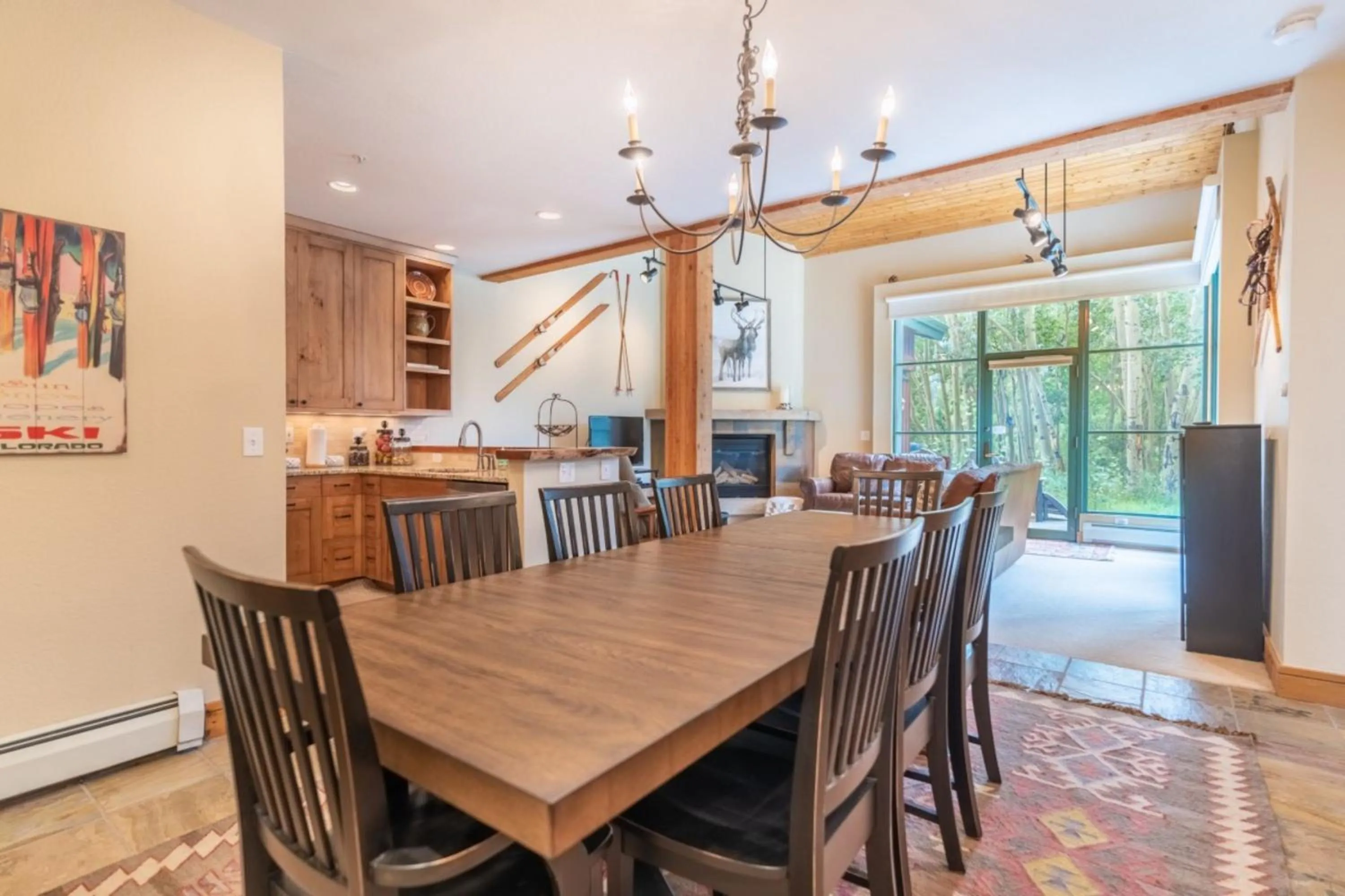 Dining area in Ski Tip by Summit County Mountain Retreats