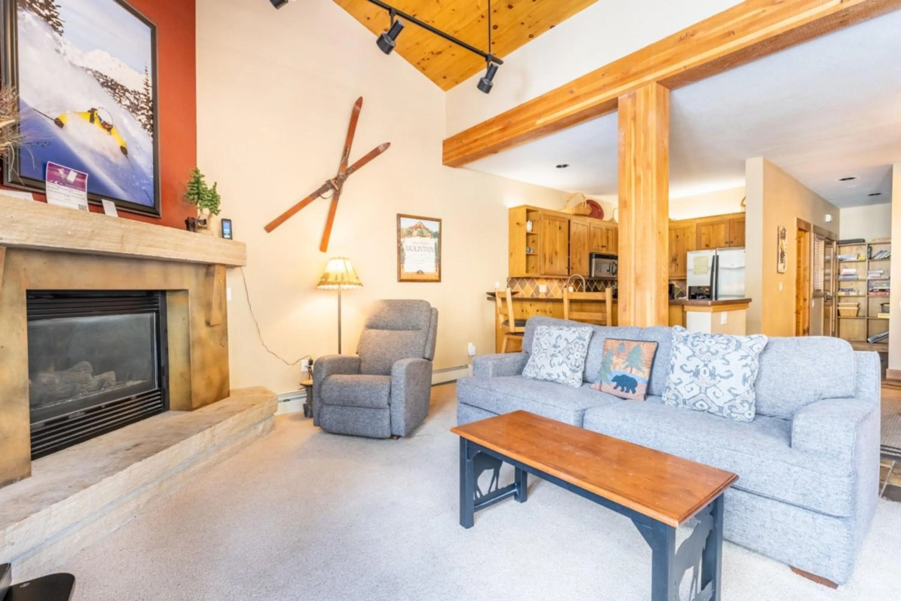 Living room in Ski Tip by Summit County Mountain Retreats