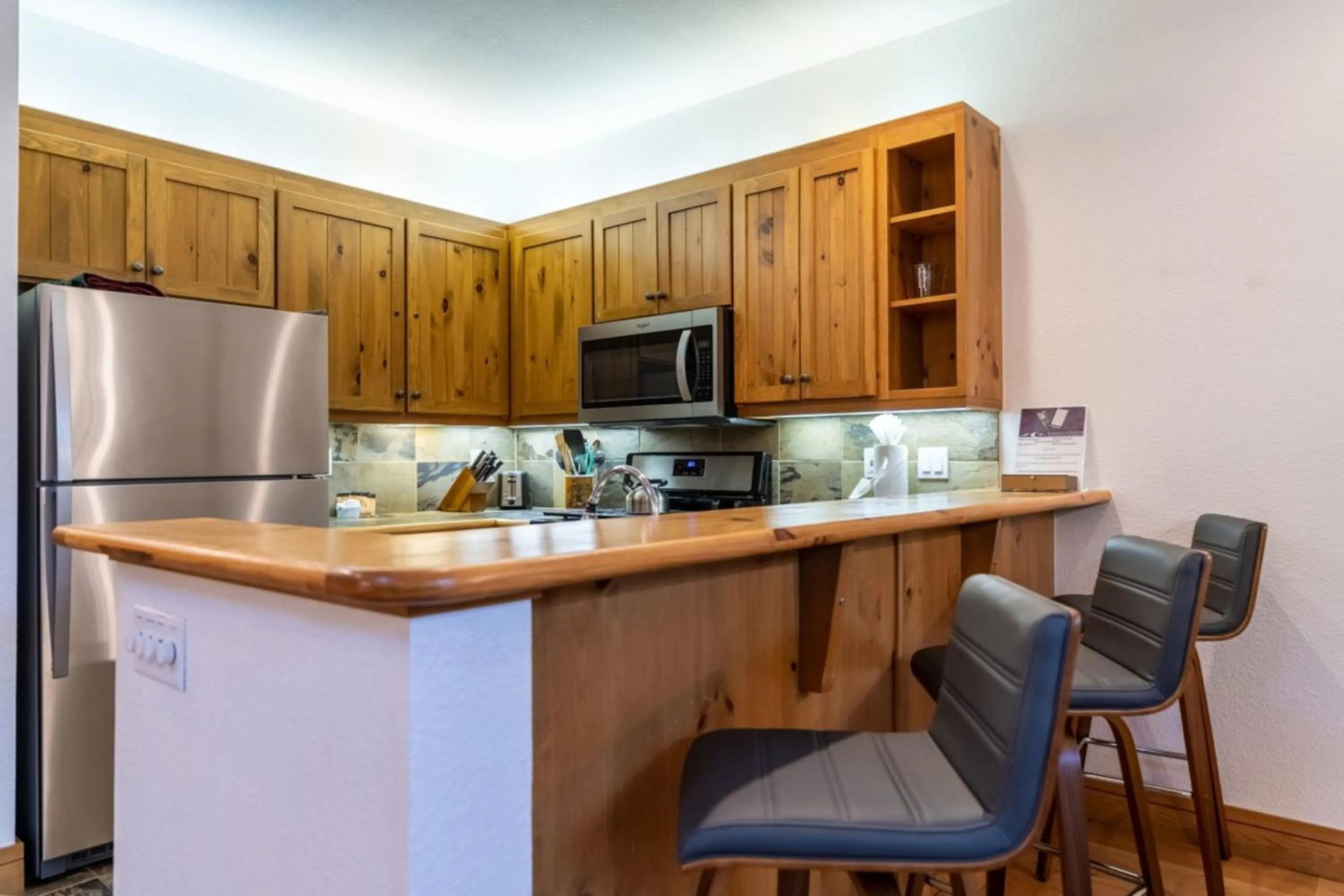 Kitchen or kitchenette in Ski Tip by Summit County Mountain Retreats