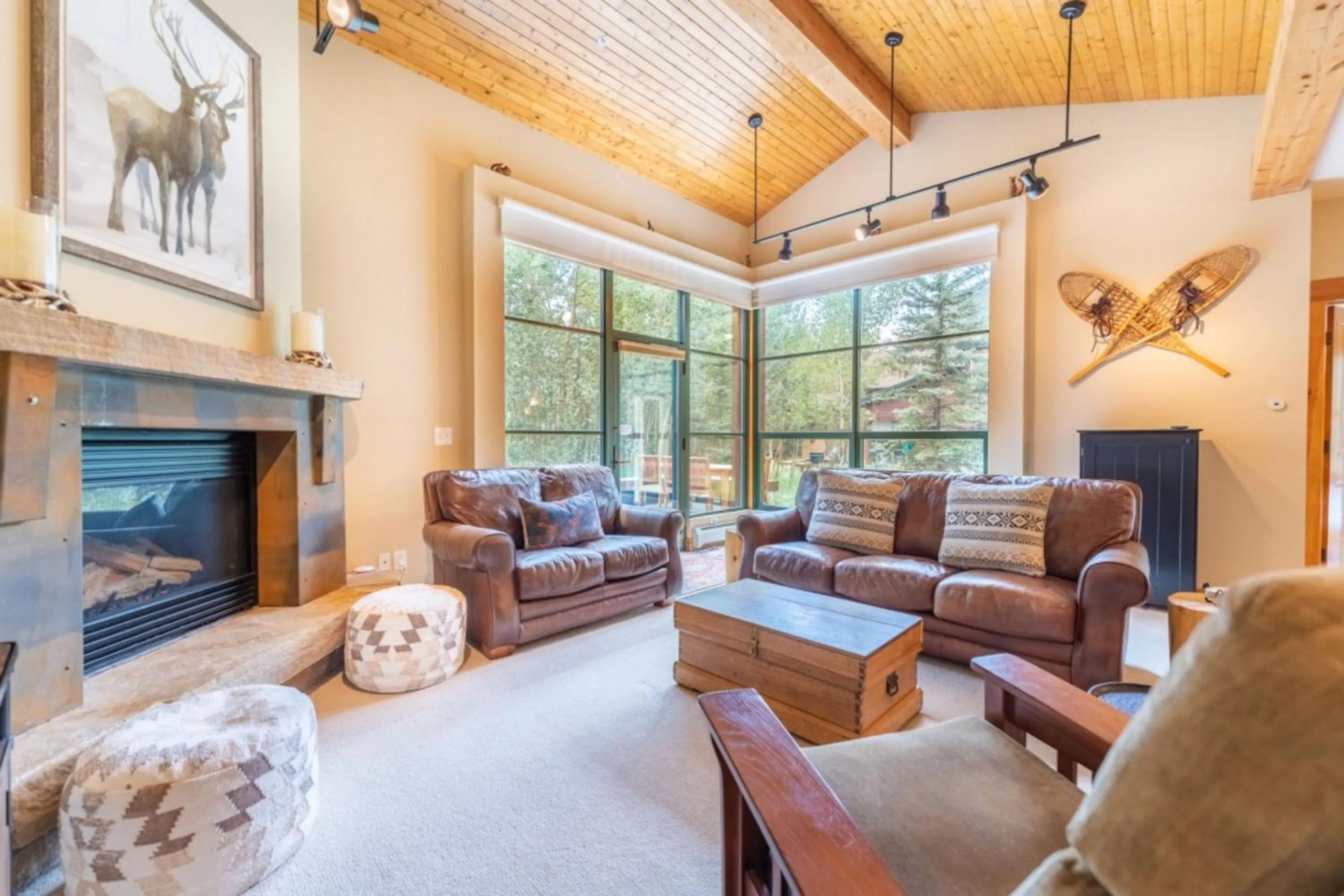 Living room in Ski Tip by Summit County Mountain Retreats