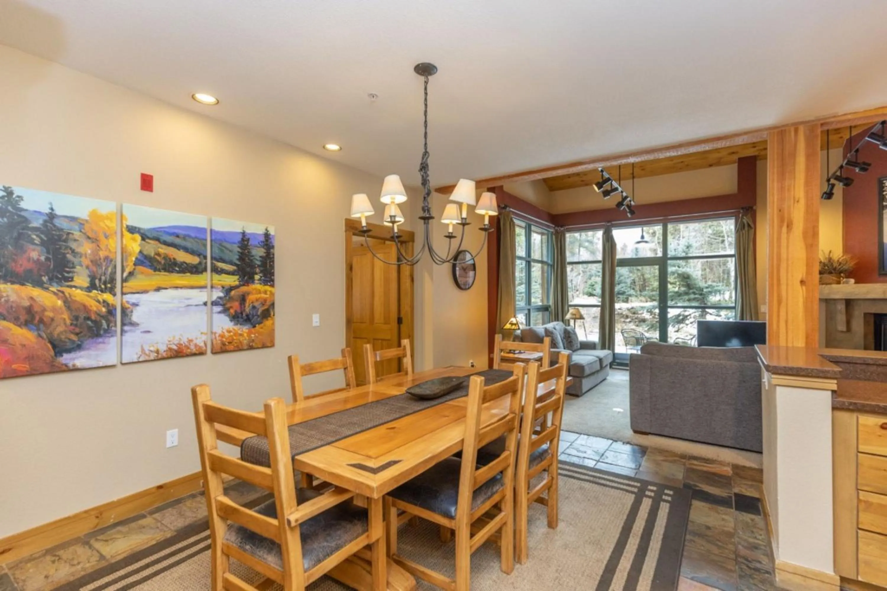 Dining area in Ski Tip by Summit County Mountain Retreats