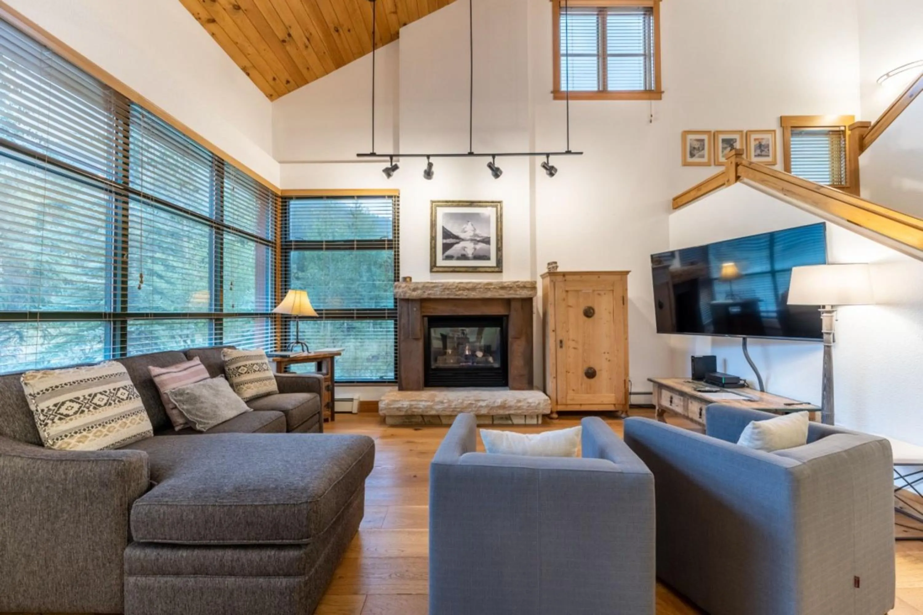 Living room in Ski Tip by Summit County Mountain Retreats