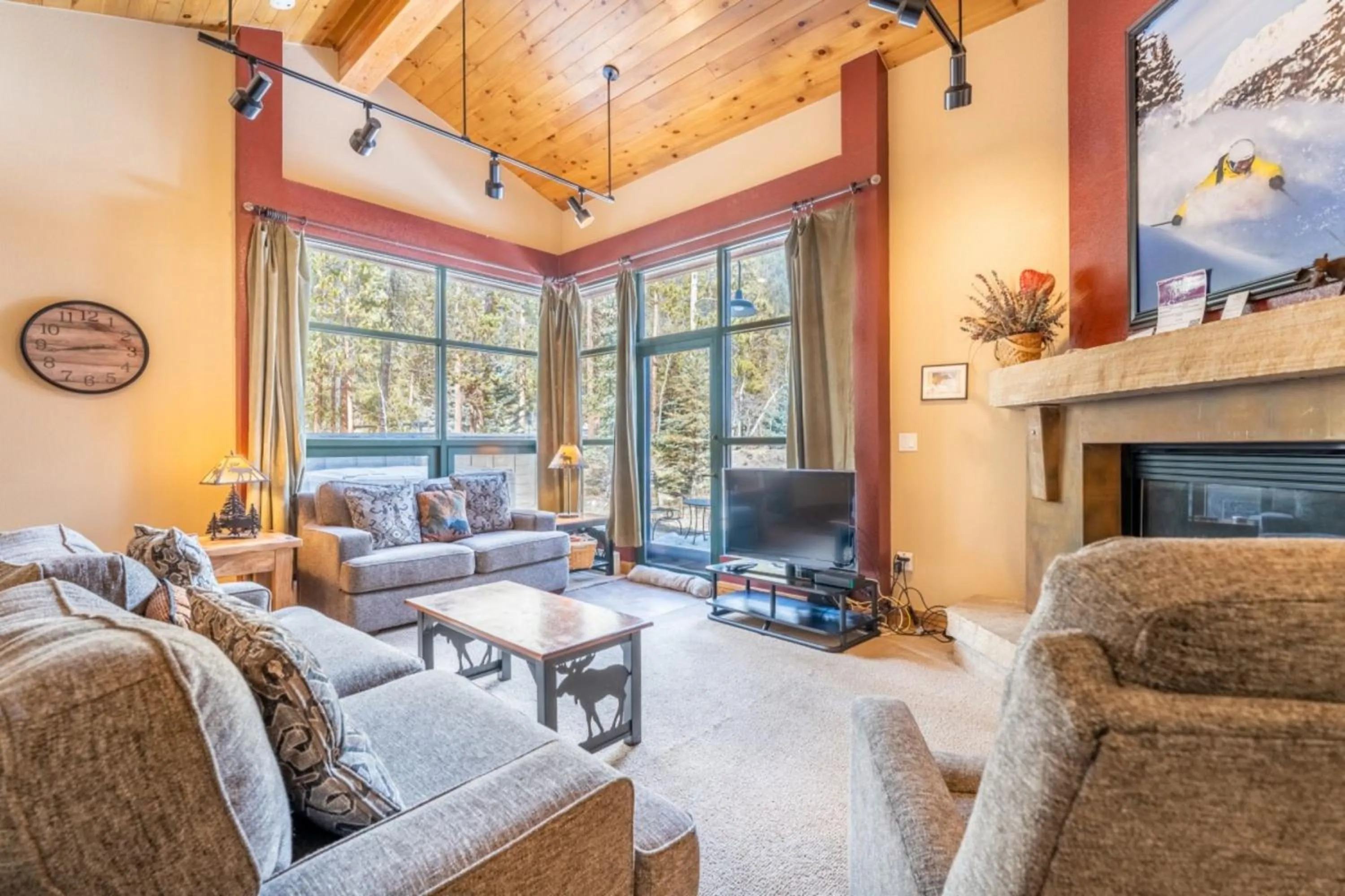 Living room in Ski Tip by Summit County Mountain Retreats