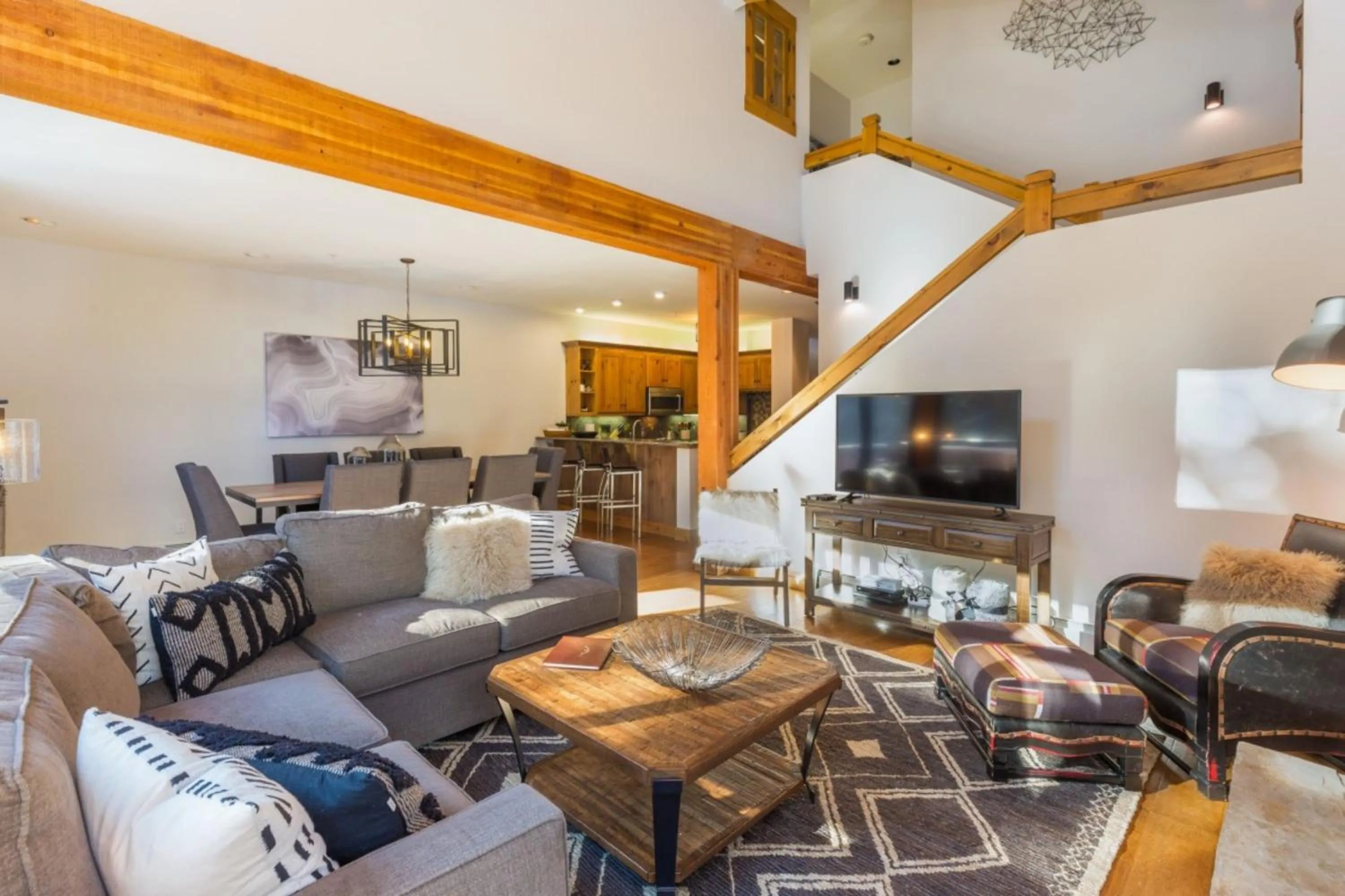 Living room in Ski Tip by Summit County Mountain Retreats