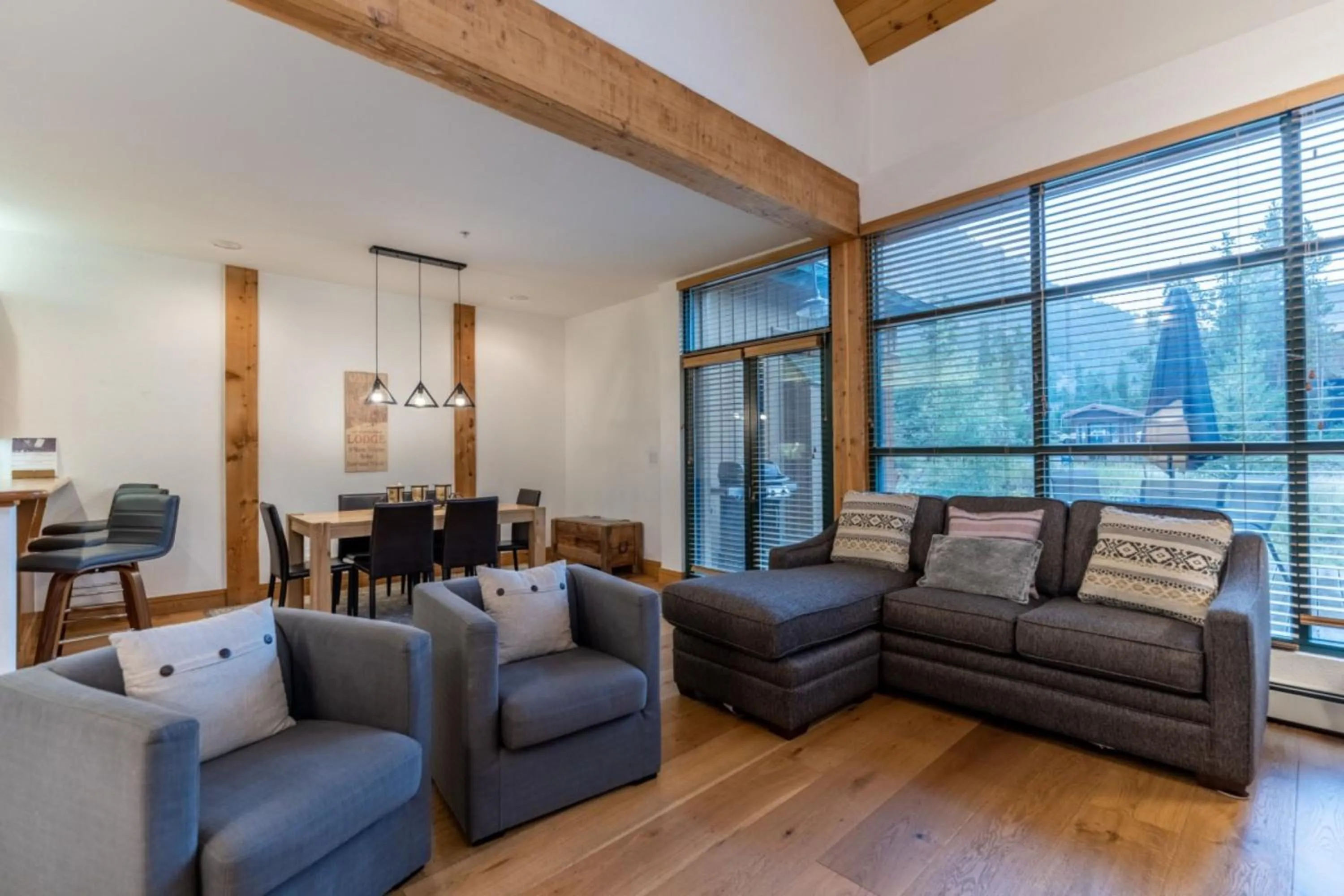 Living room in Ski Tip by Summit County Mountain Retreats
