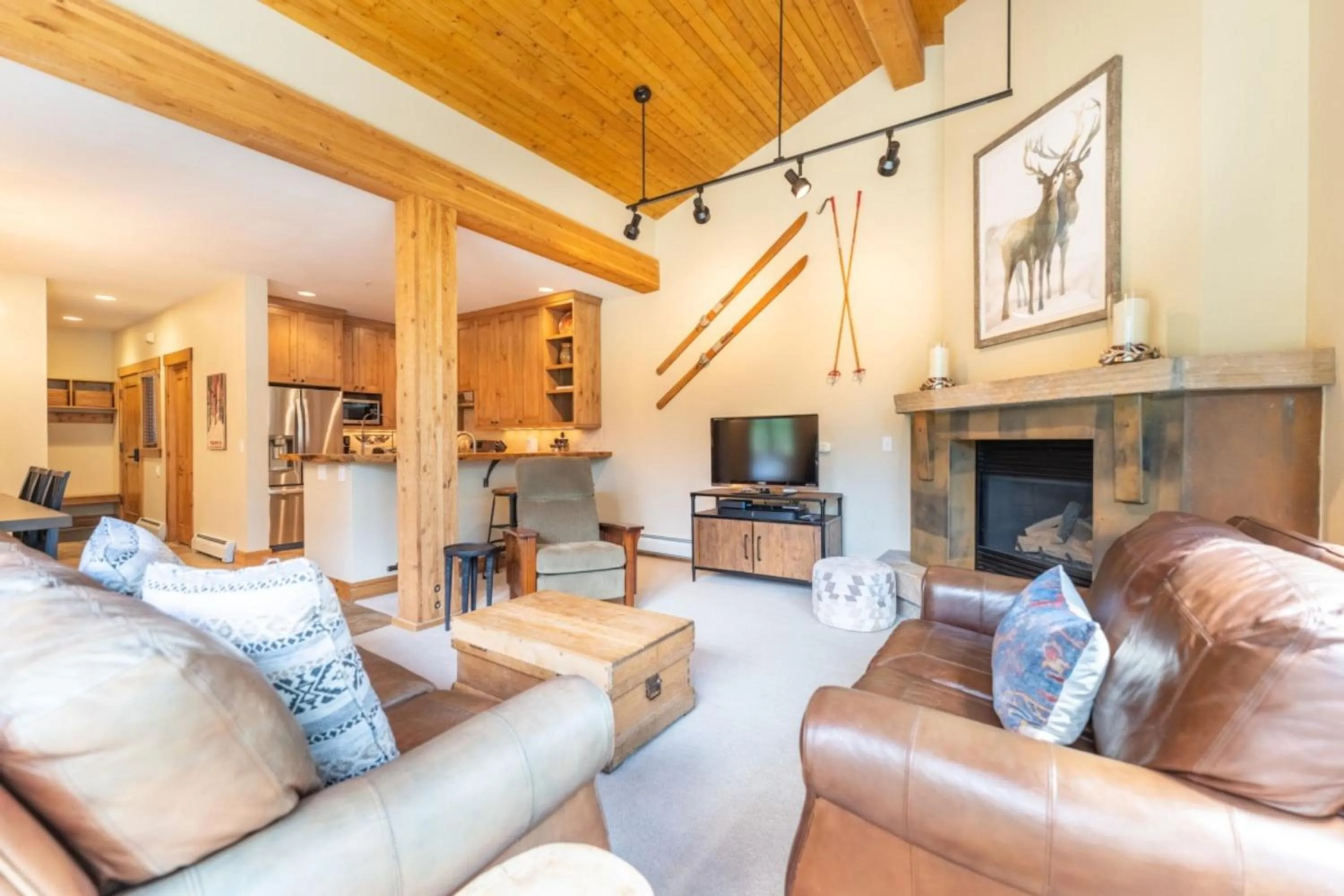 Living room in Ski Tip by Summit County Mountain Retreats