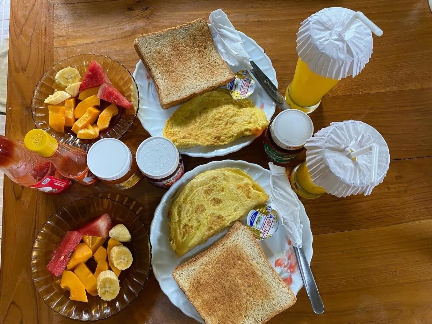 Continental breakfast in Villa Melanting