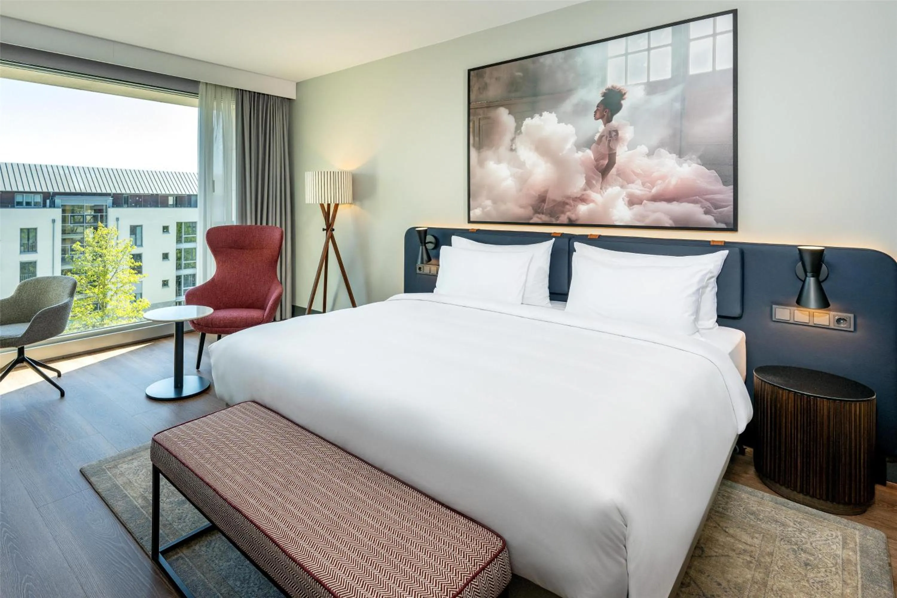 Bedroom, Bed in Radisson Blu Media Harbour Hotel, Düsseldorf